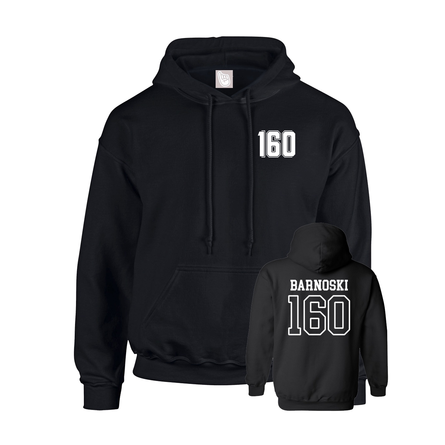 Hoodie — Chest Back in Black