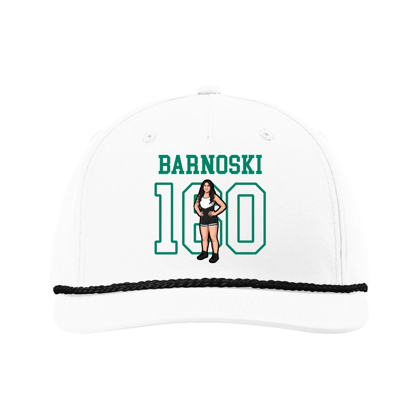 Five-Panel Classic Rope Cap — Shirsey in White