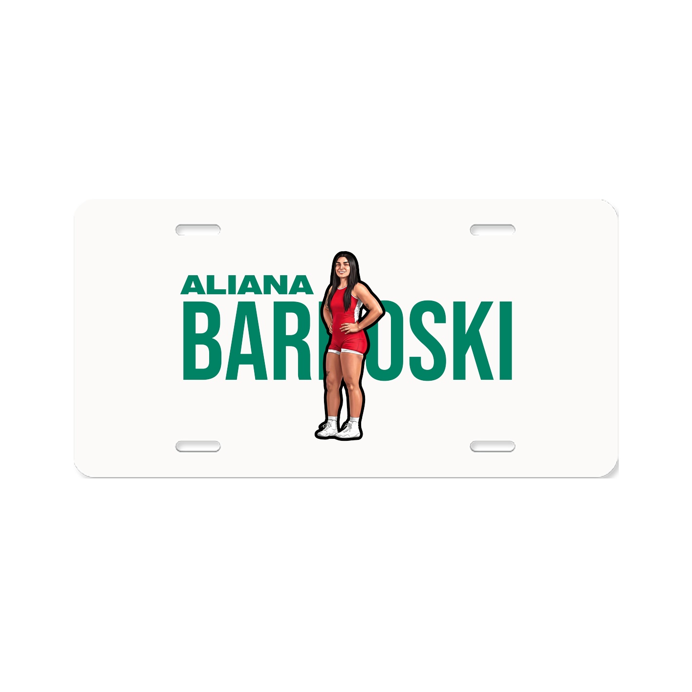 License Plate — Player Name in Classic