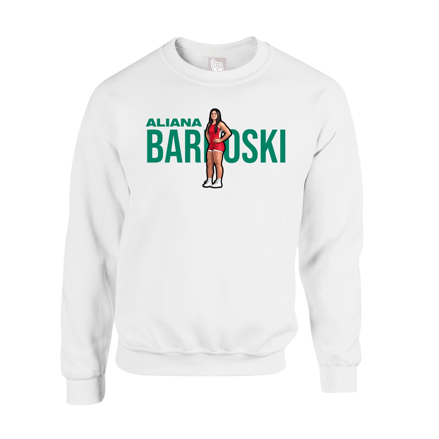 Fleece Crew — Player Name in White