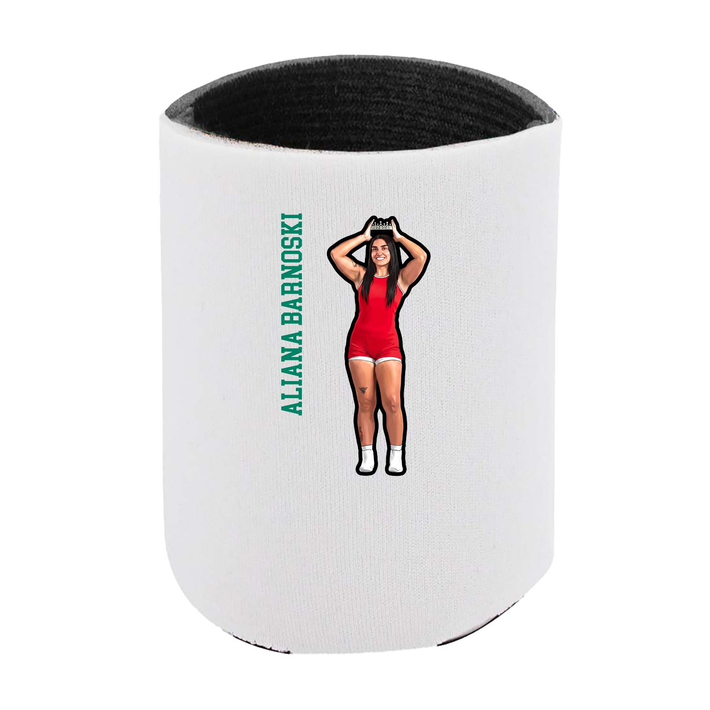 Can Holder — Name Vertical in White