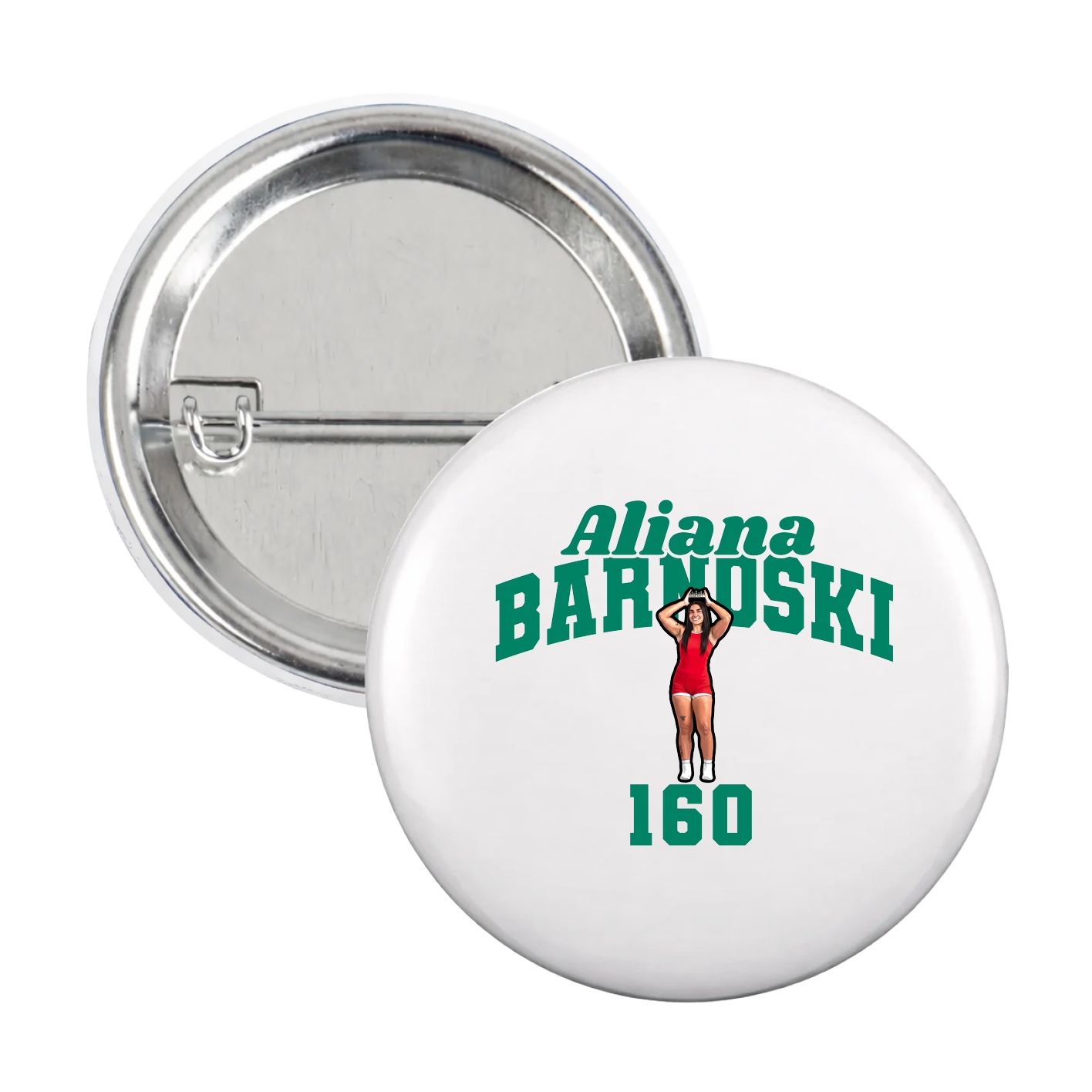 Game Day Button — Signature Arch in White