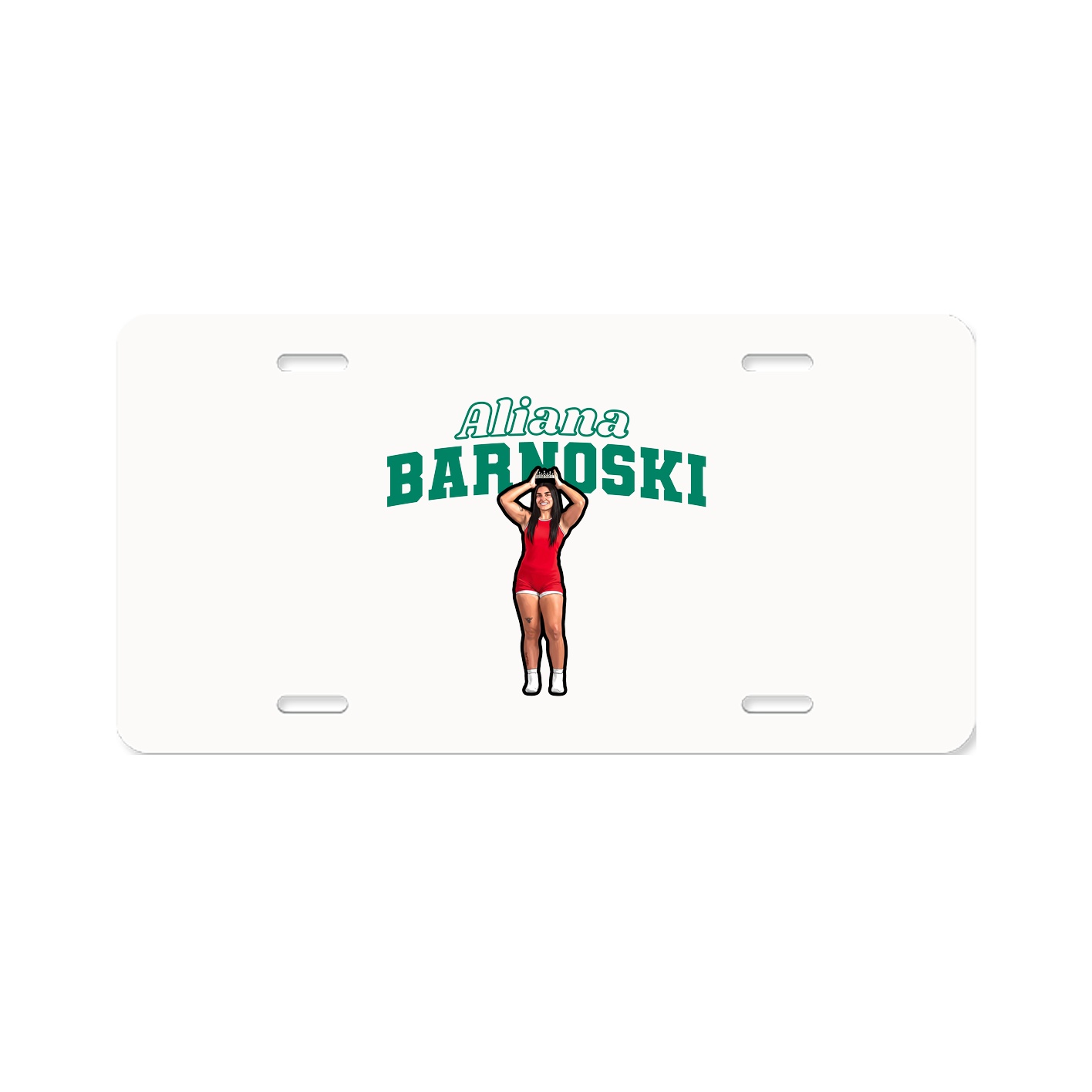 License Plate — Name Arch in Classic