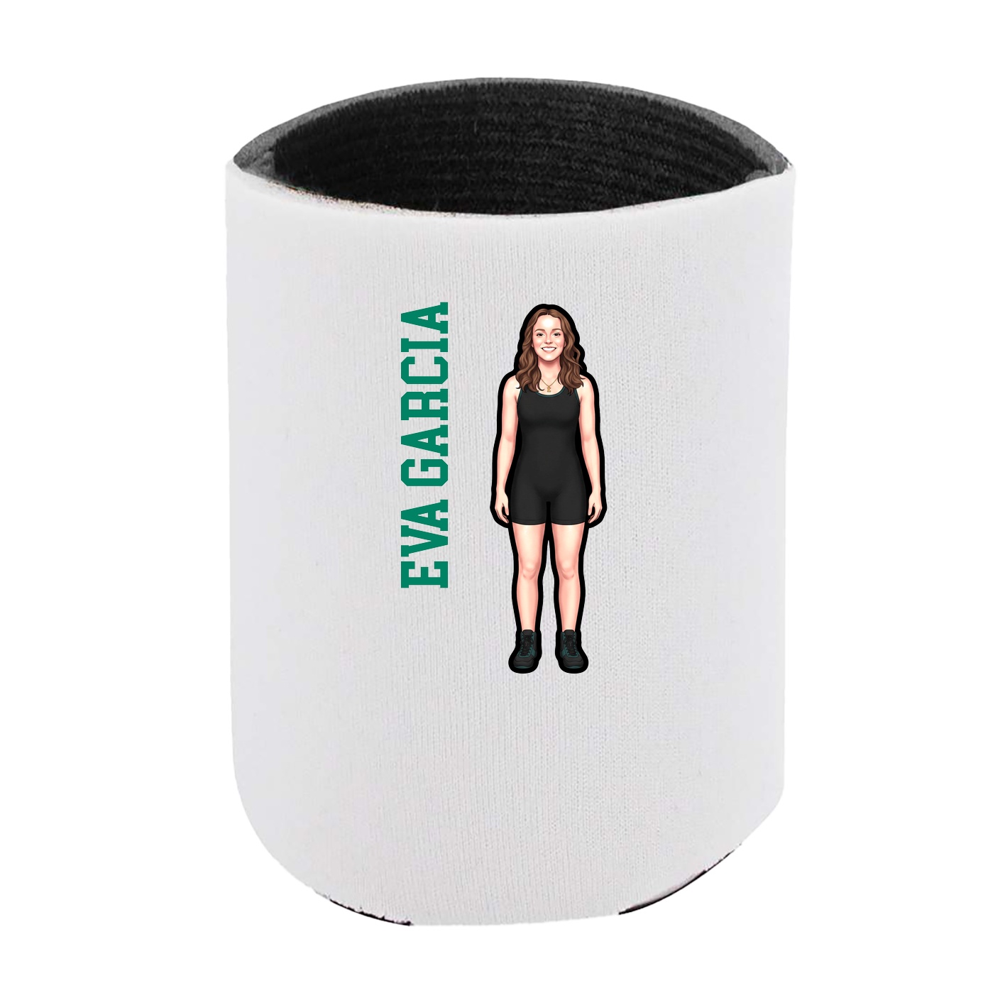 Can Holder — Name Vertical in White
