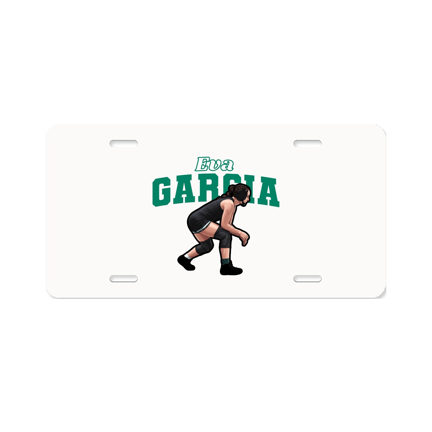 License Plate — Name Arch in Classic