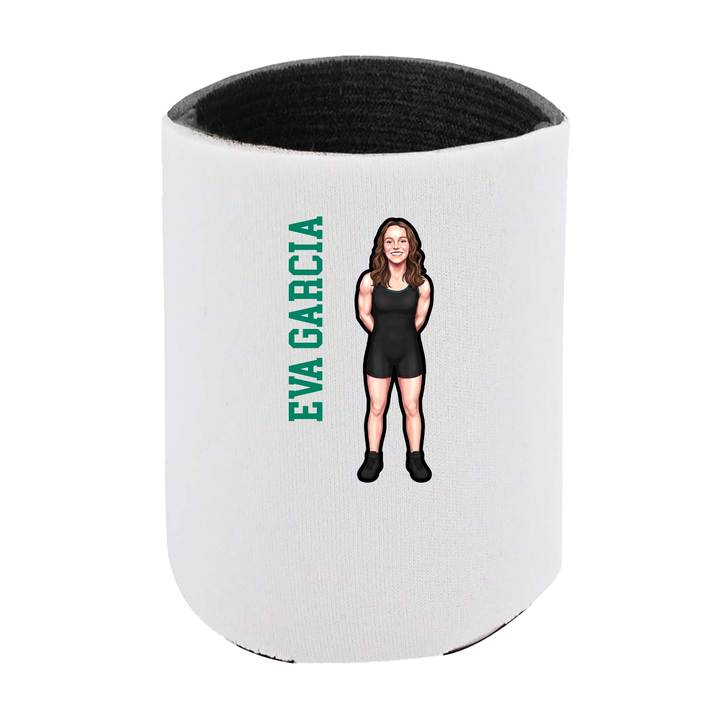 Can Holder — Name Vertical in White