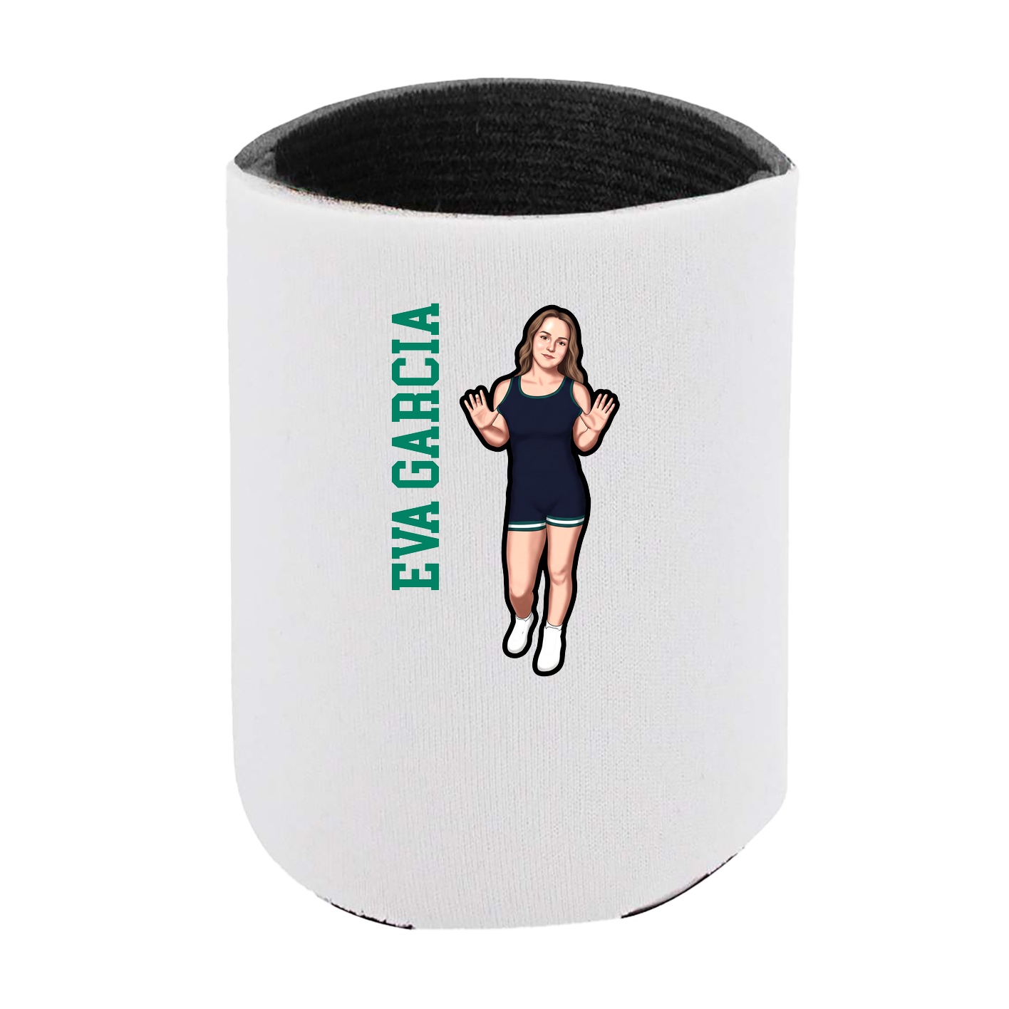 Can Holder — Name Vertical in White