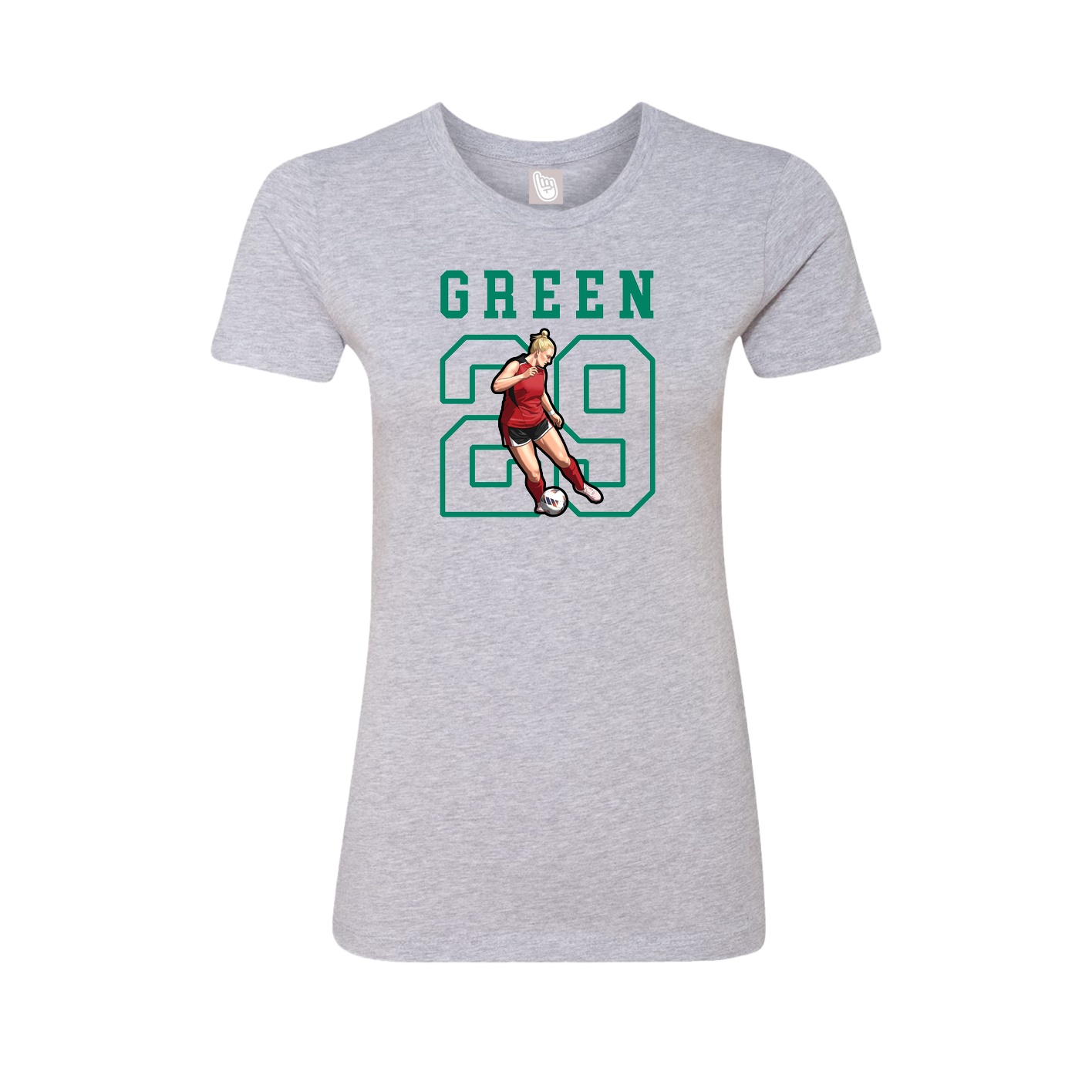 Fitted Women's Tee — Shirsey in Grey