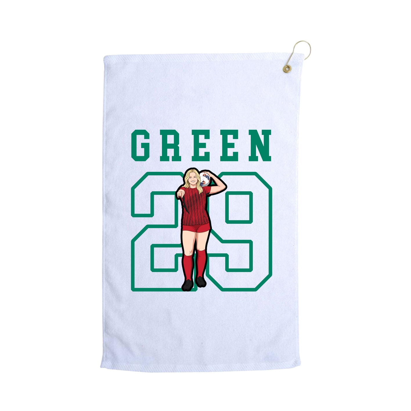 Golf Towel — Shirsey in White