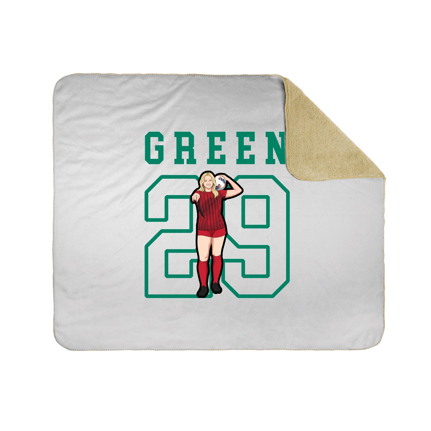 Throw Blanket — Shirsey in White