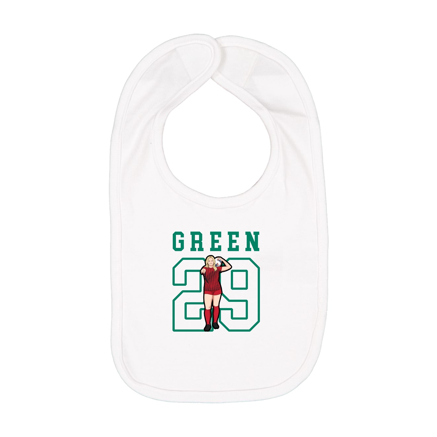 Infant Bib — Shirsey in White
