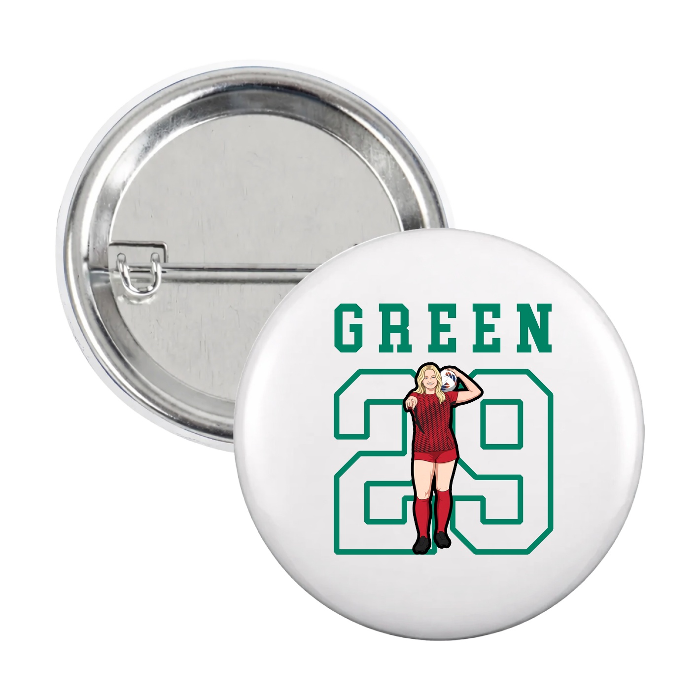Game Day Button — Shirsey in White