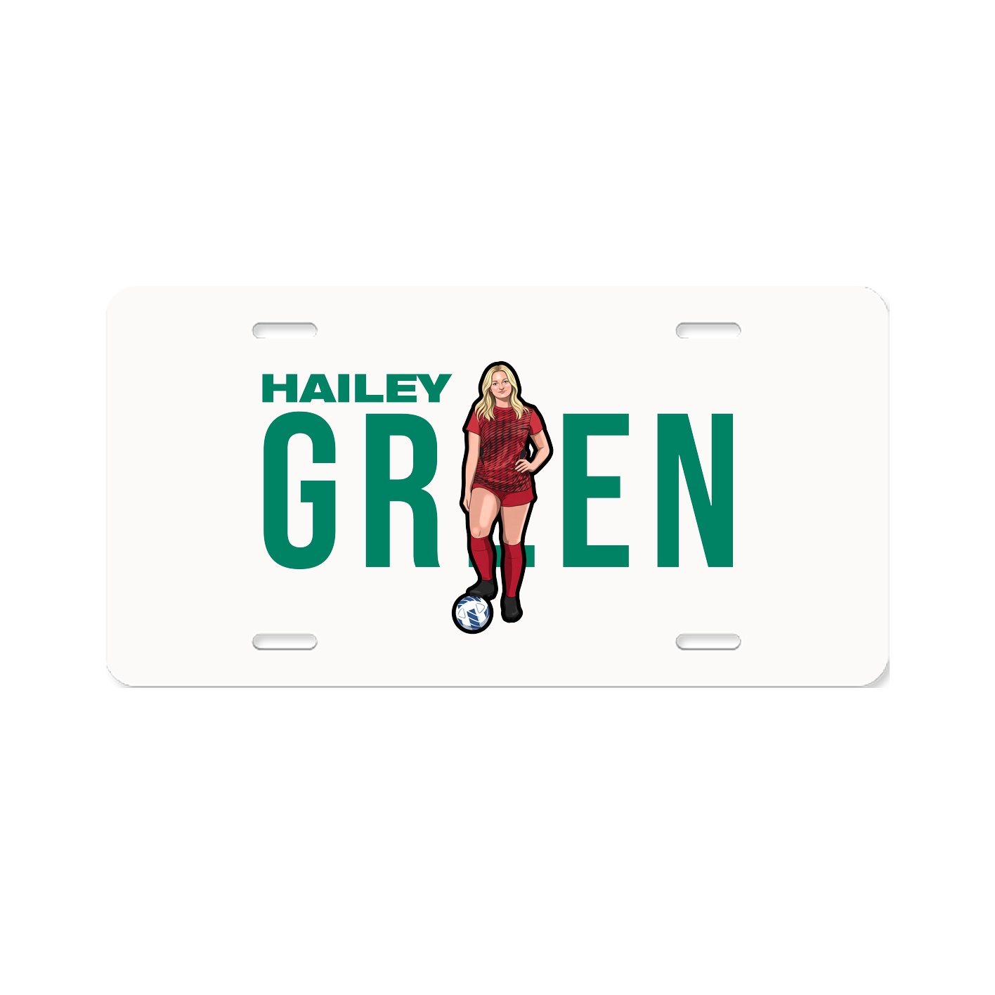 License Plate — Player Name in Classic