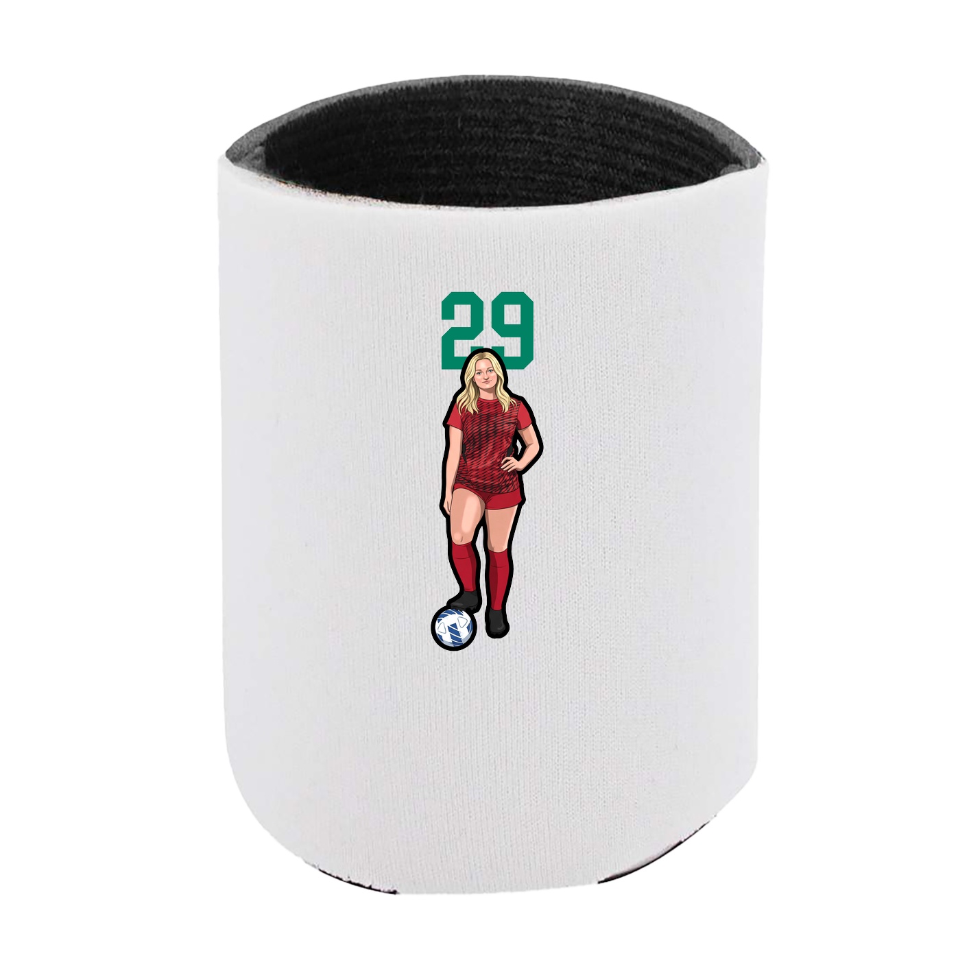 Can Holder — Number Top in White
