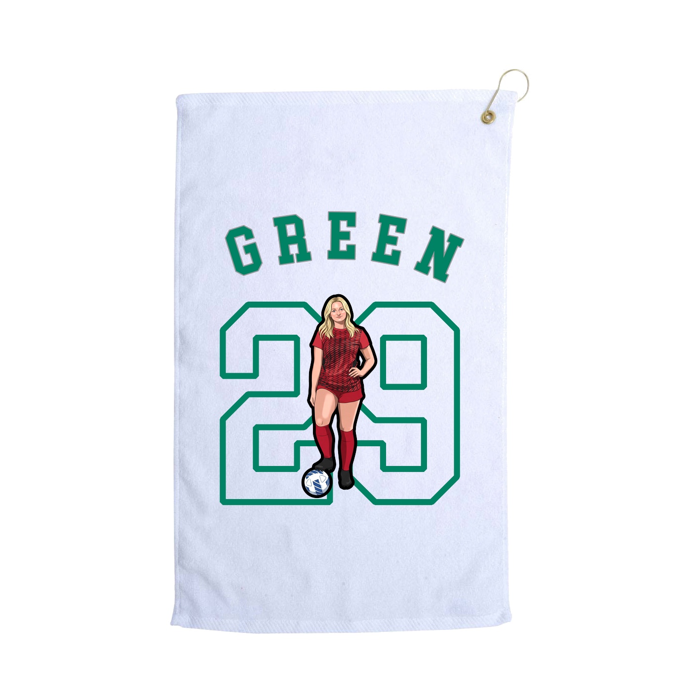 Golf Towel — Shirsey Arch in White
