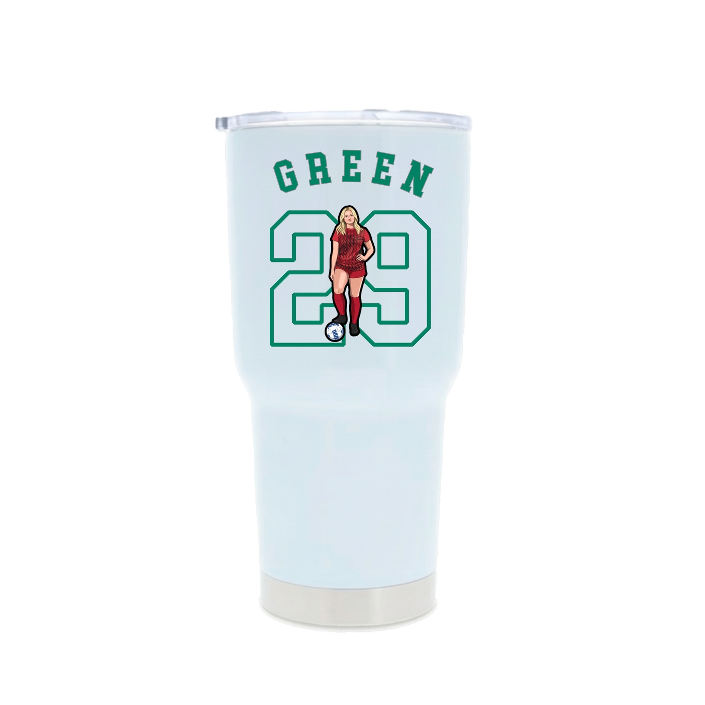 30oz Stainless Steel Tumbler — Shirsey Arch in White