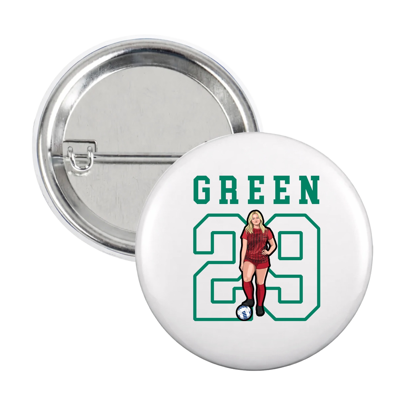 Game Day Button — Shirsey in White