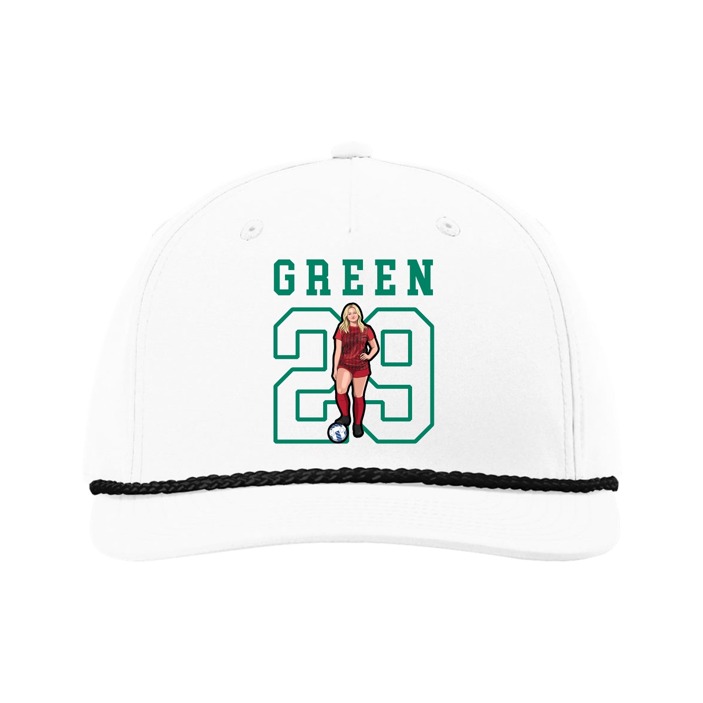Five-Panel Classic Rope Cap — Shirsey in White