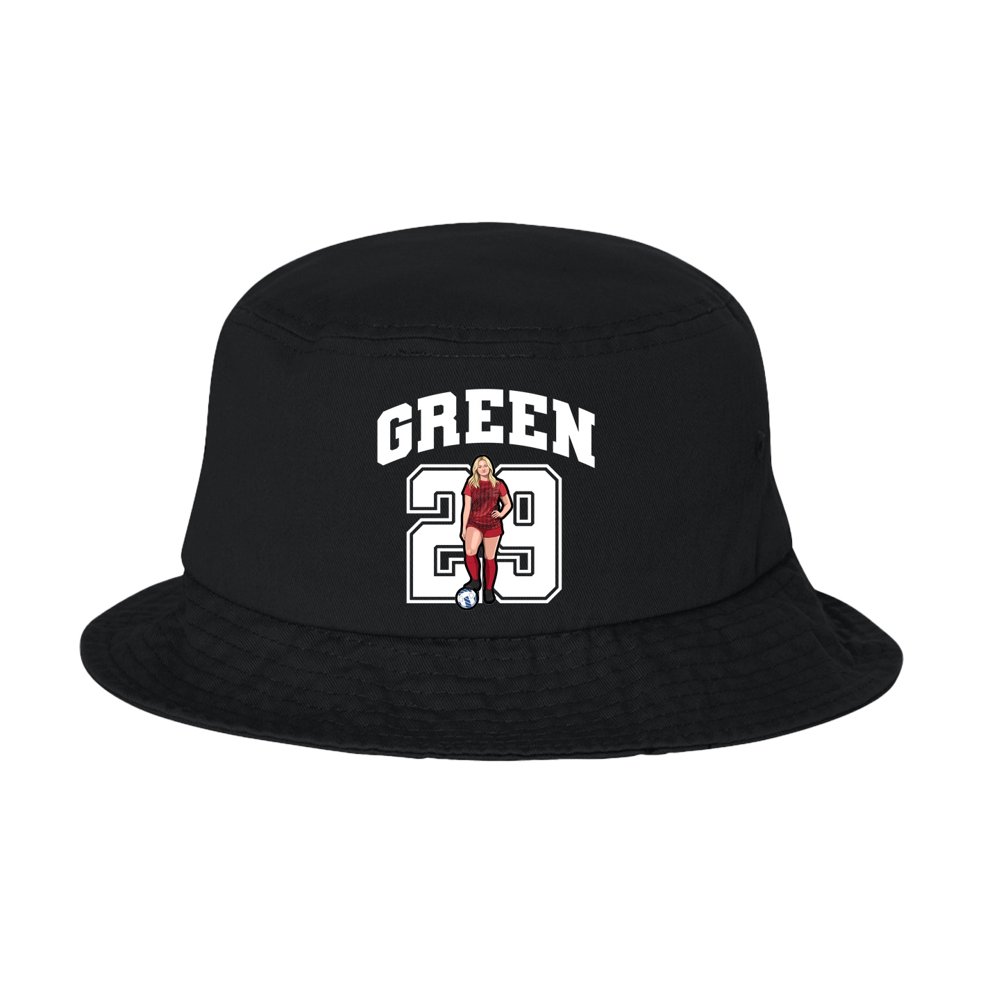 Bucket Cap — Number in Black