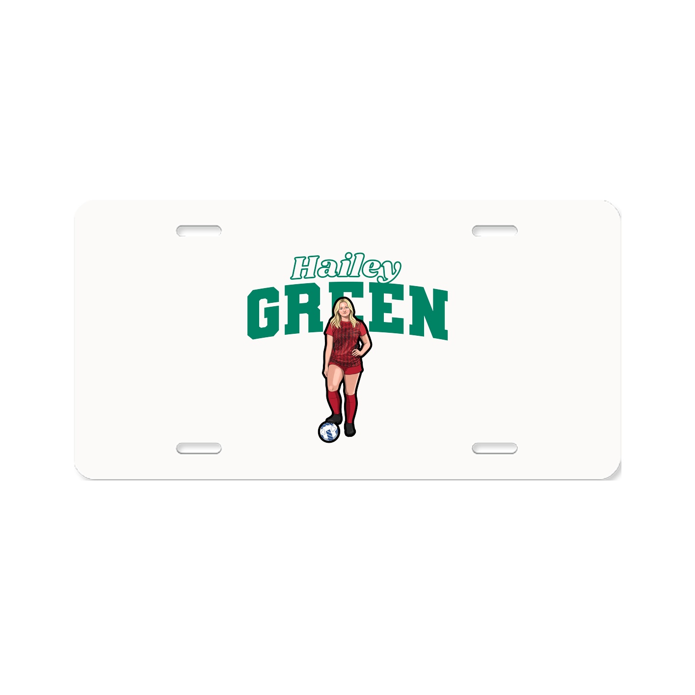 License Plate — Name Arch in Classic