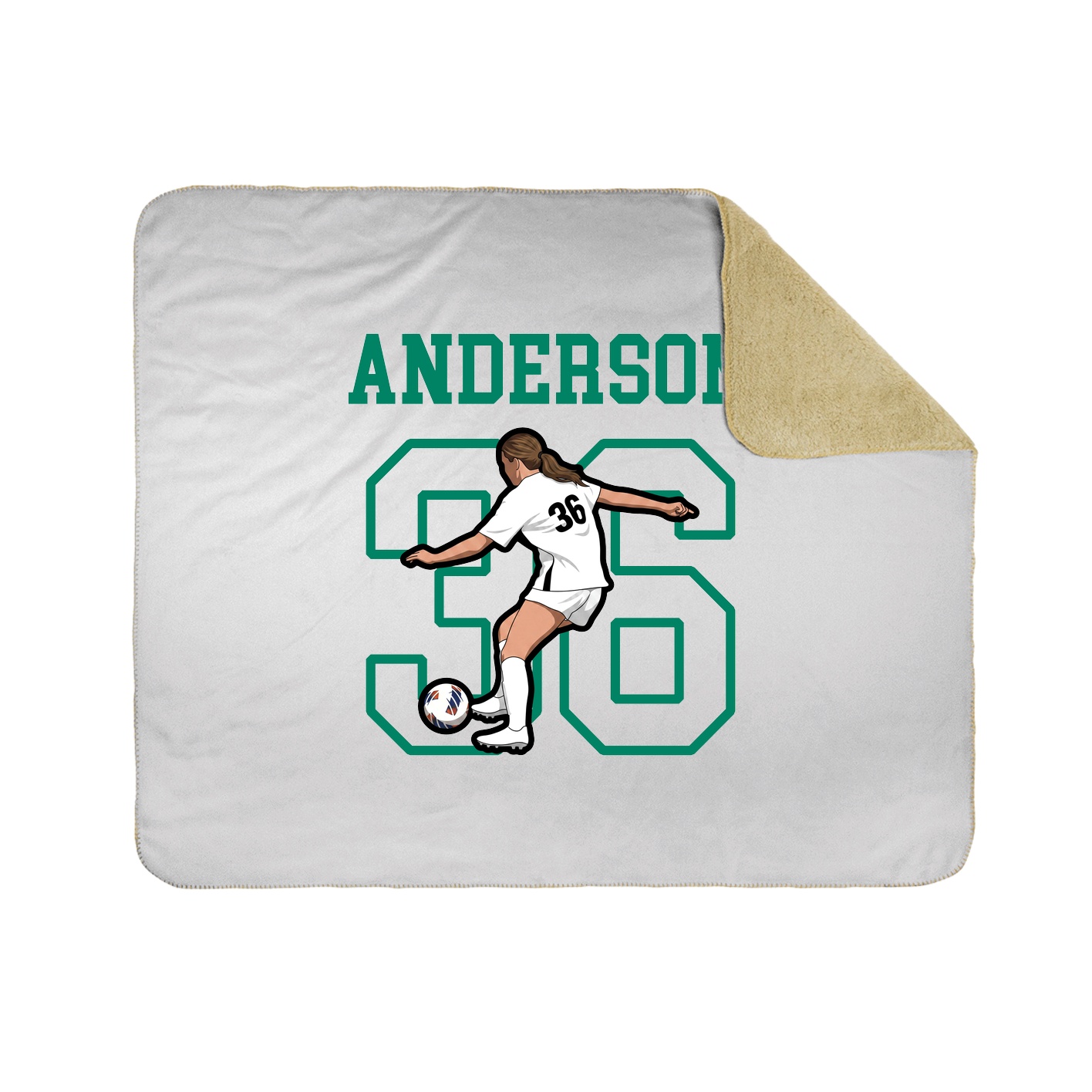 Throw Blanket — Shirsey in White