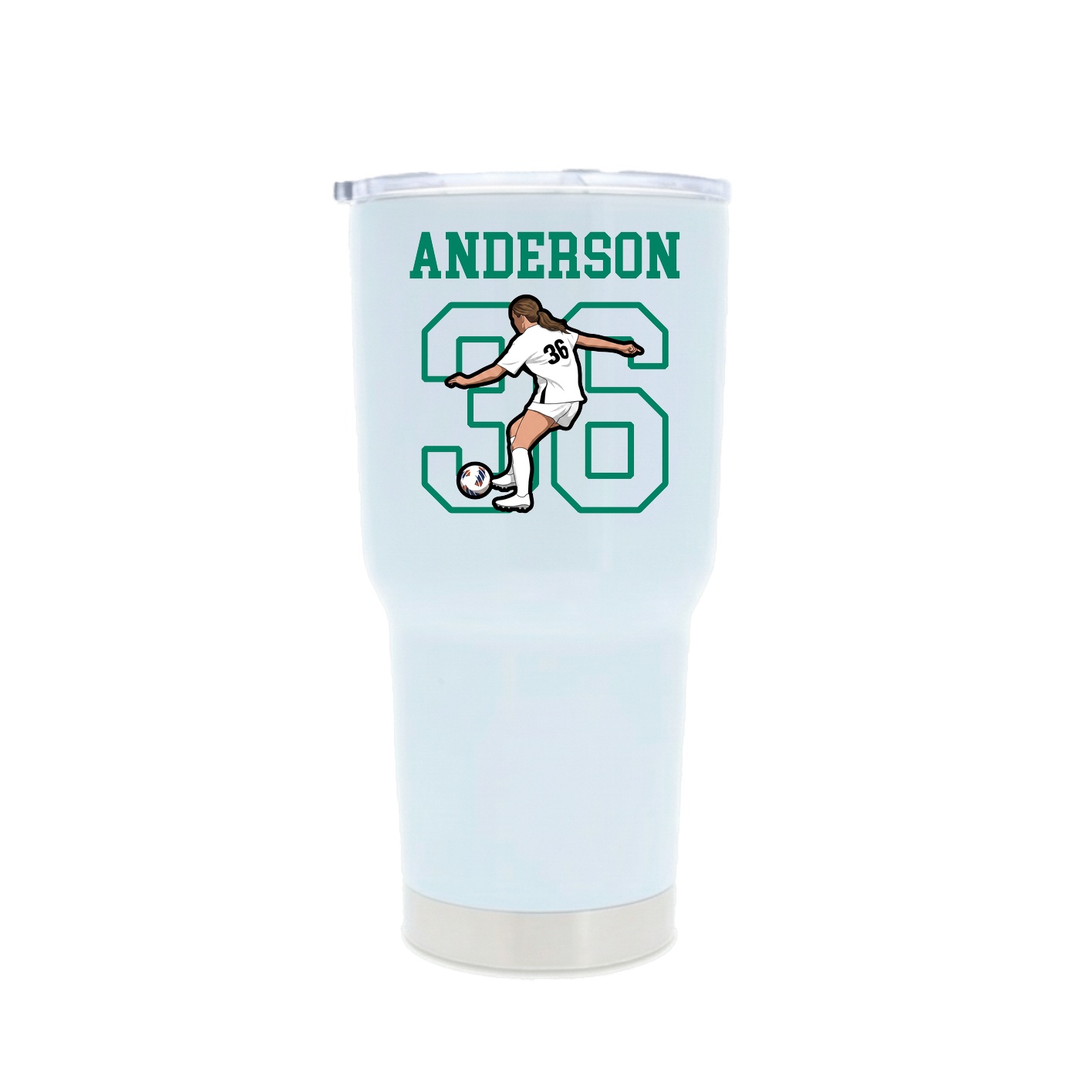 30oz Stainless Steel Tumbler — Shirsey in White