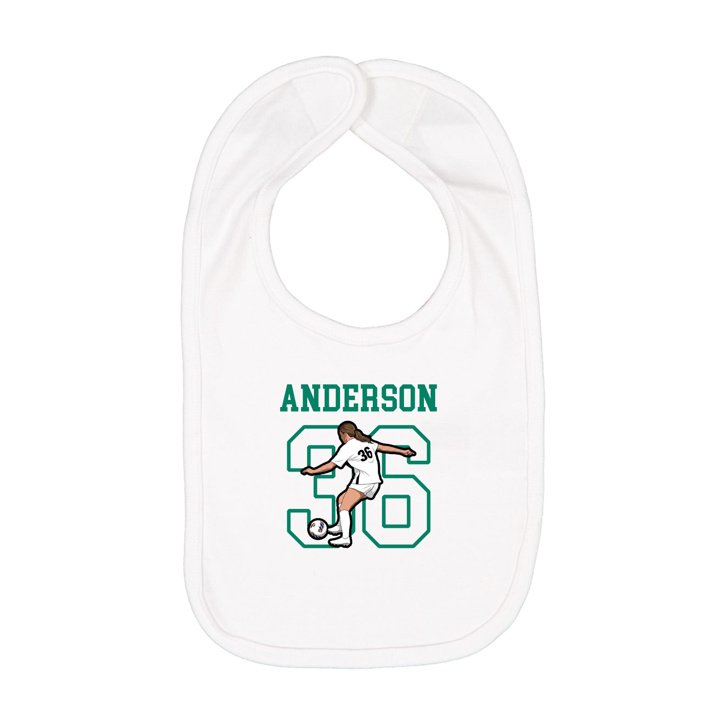 Infant Bib — Shirsey in White