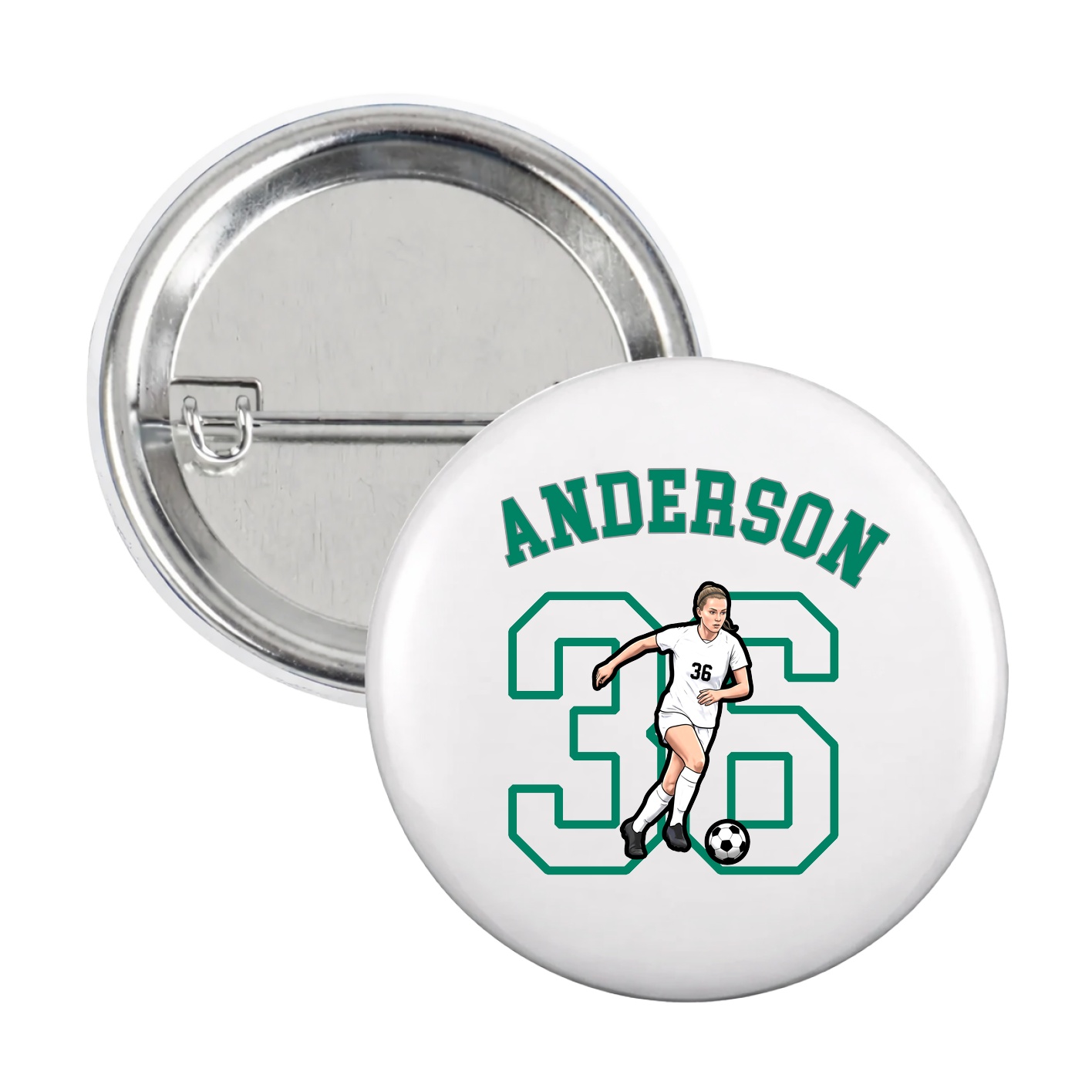Game Day Button — Shirsey Arch in White