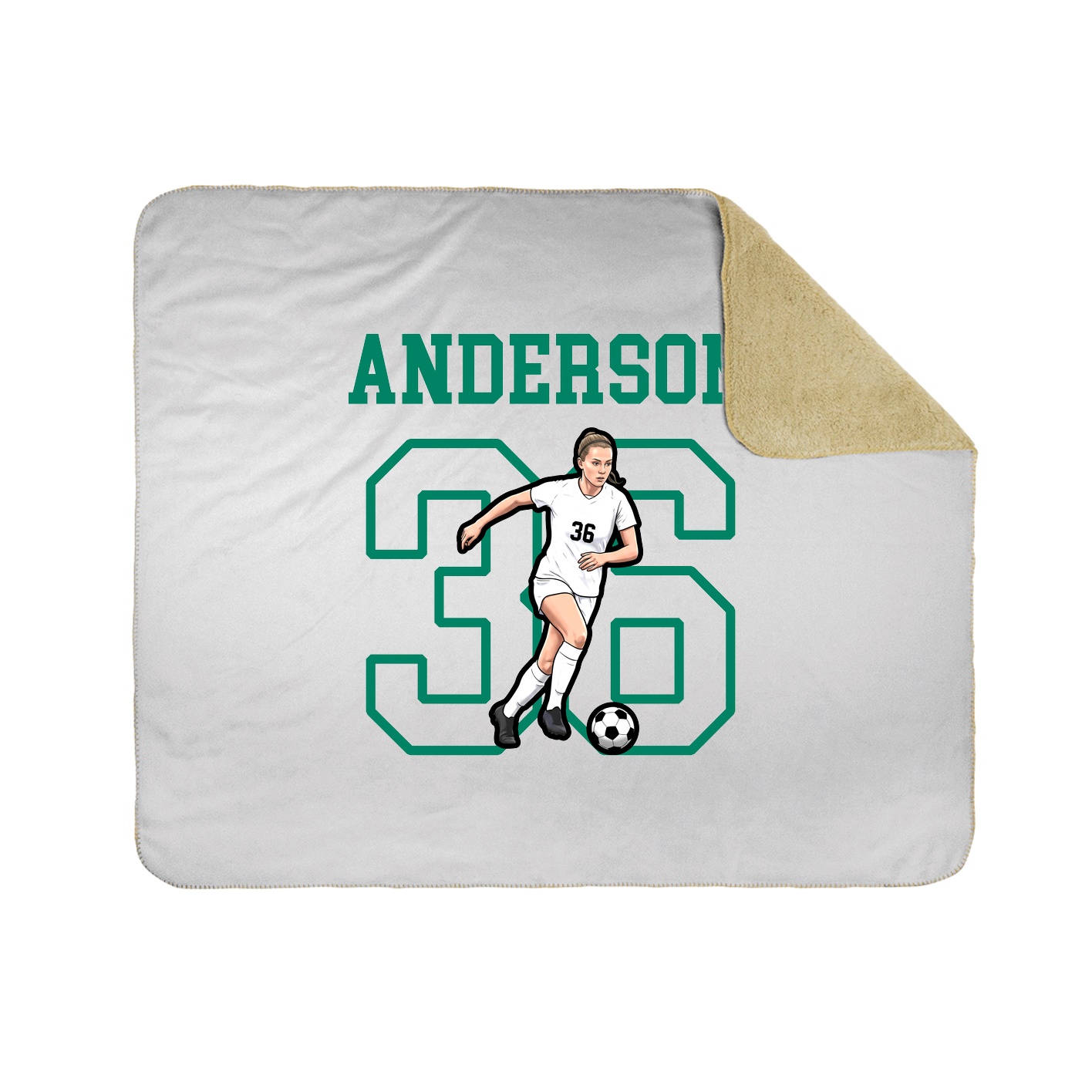 Throw Blanket — Shirsey in White