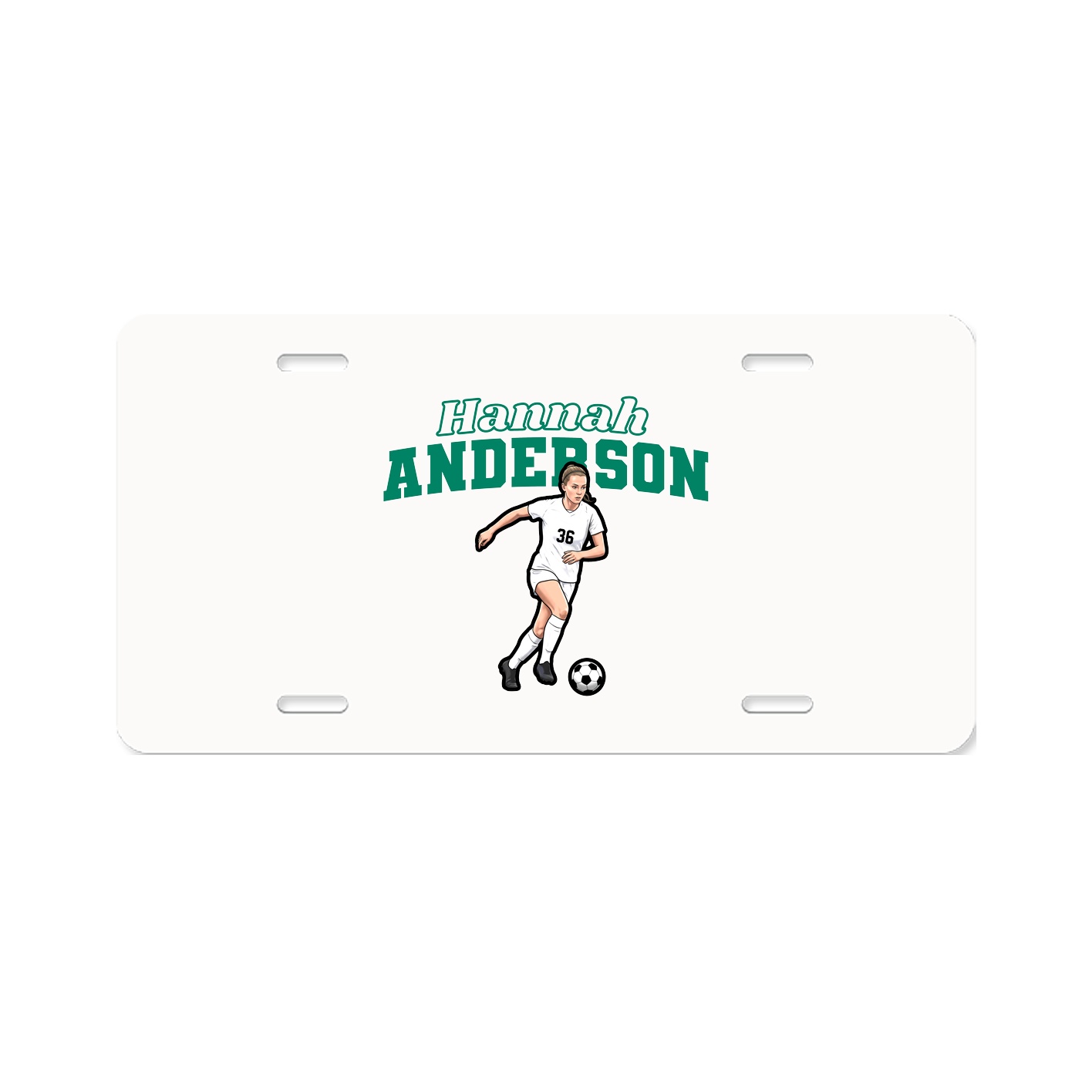 License Plate — Name Arch in Classic