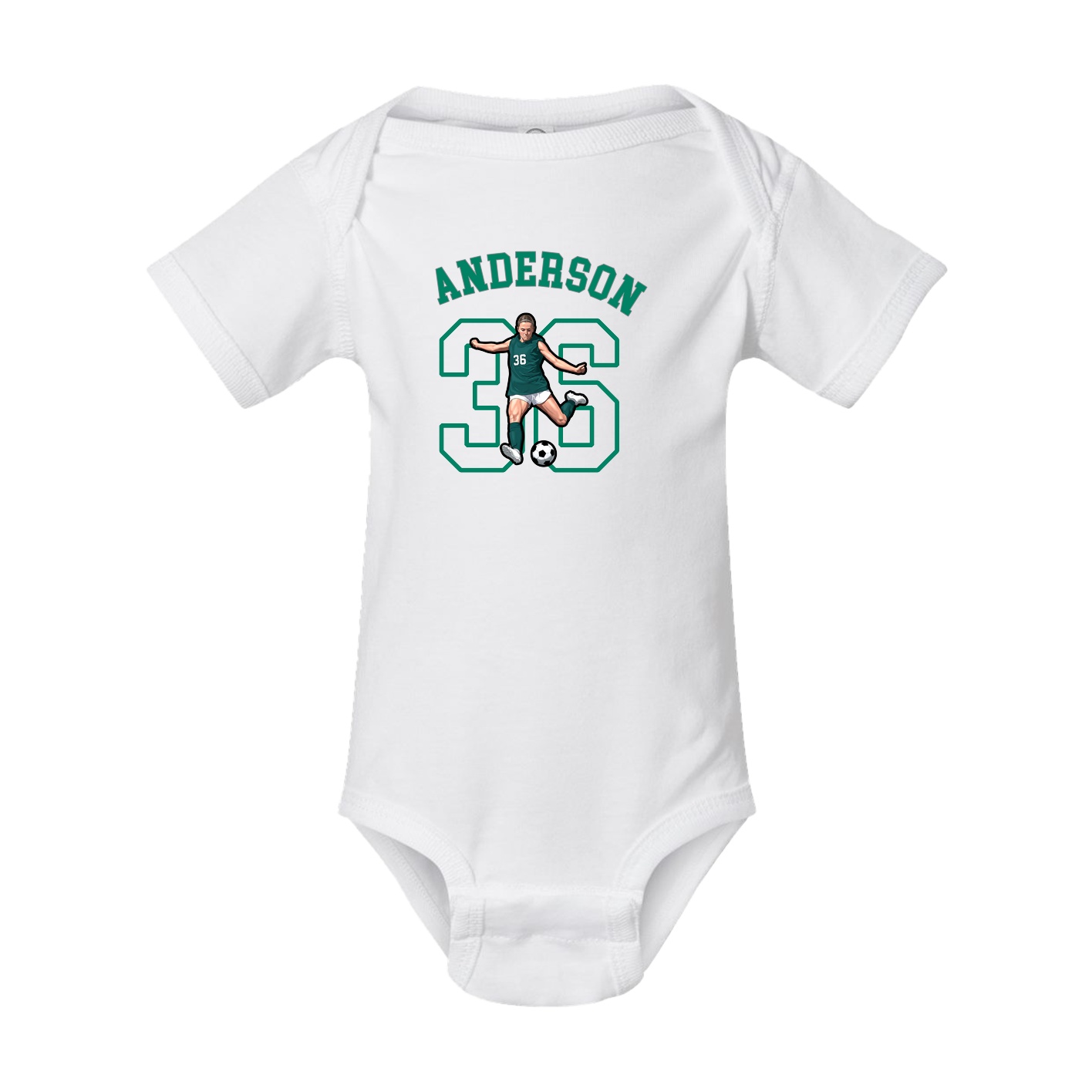 Baby Onesie — Shirsey Arch in White