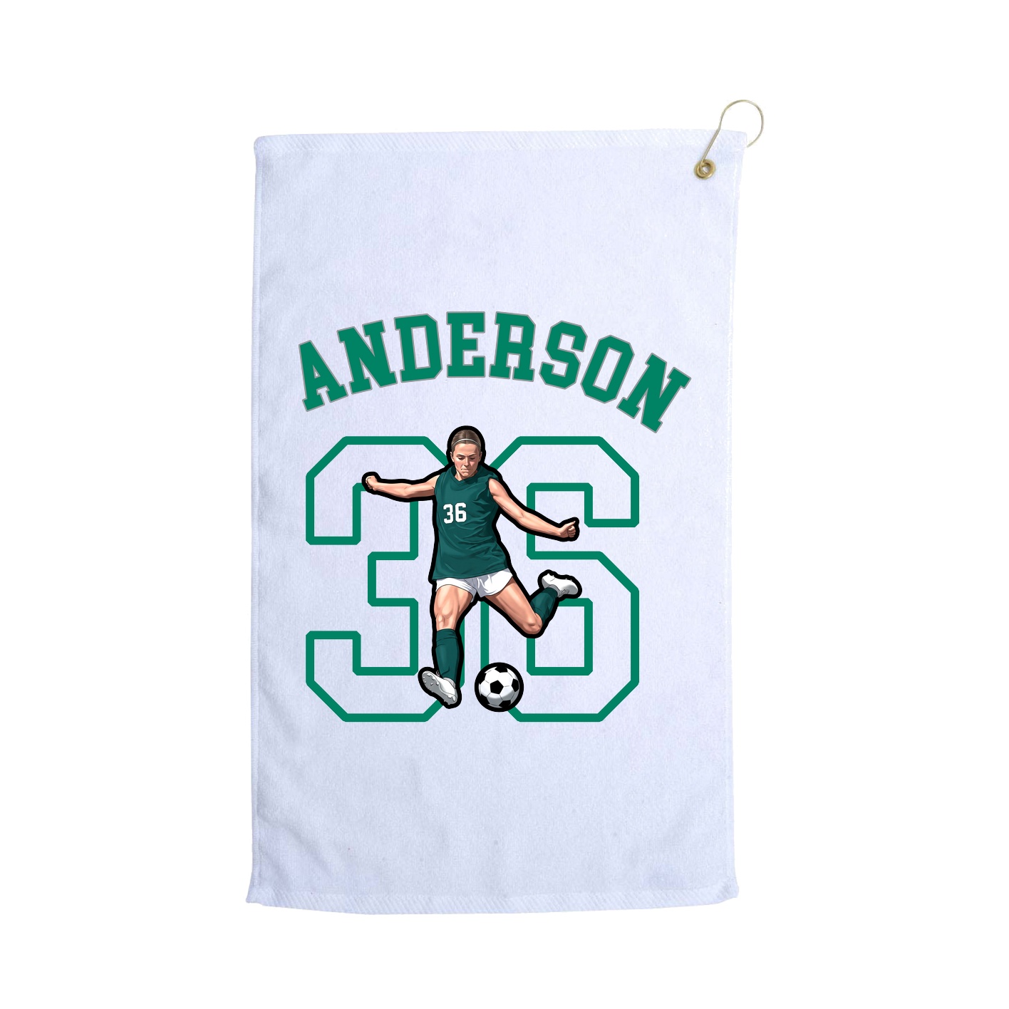Golf Towel — Shirsey Arch in White