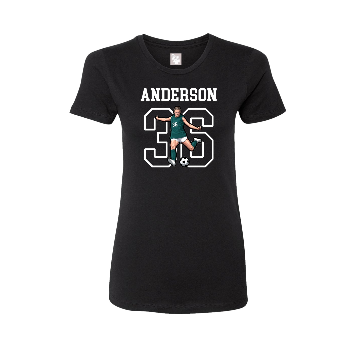 Fitted Women's Tee — Shirsey in Black