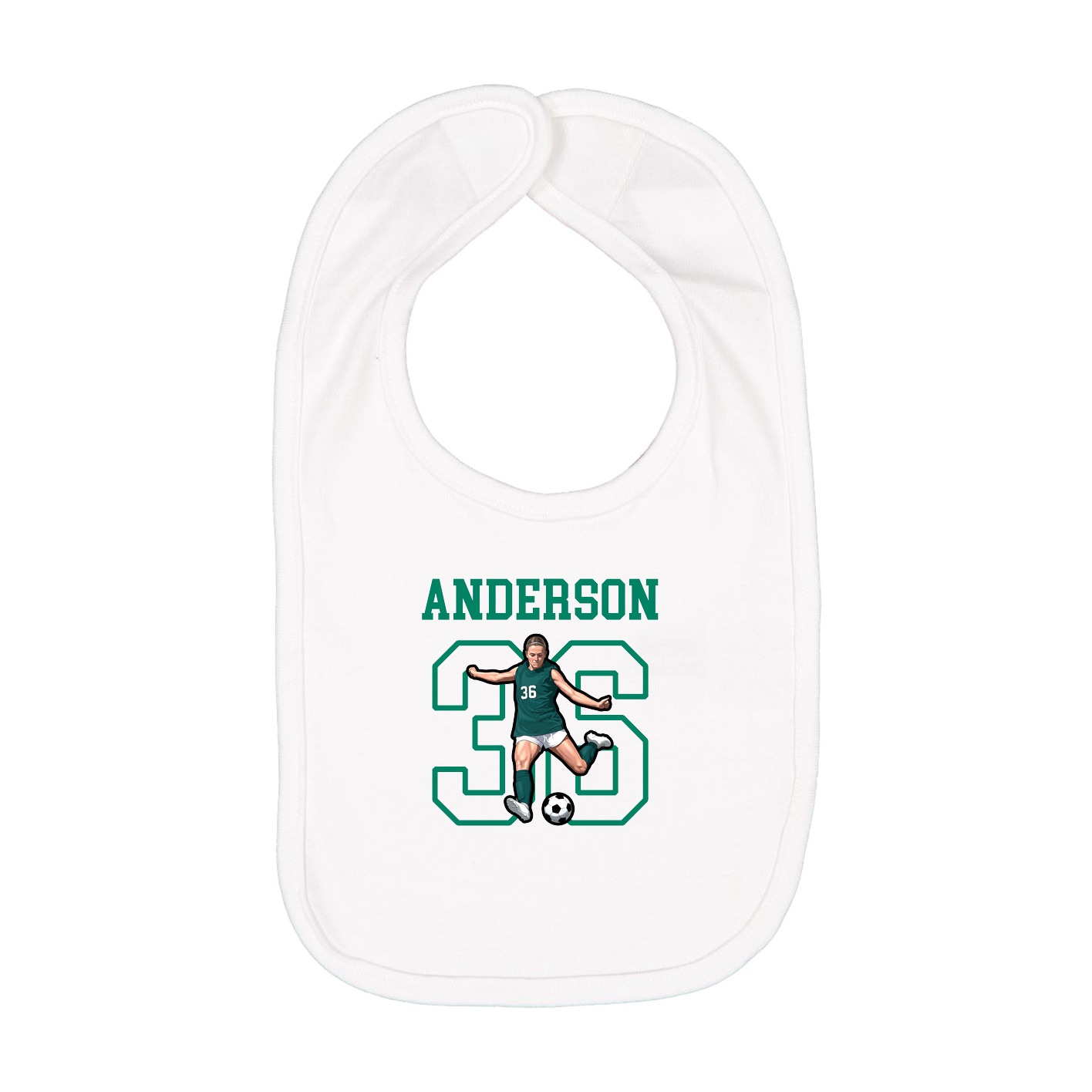 Infant Bib — Shirsey in White