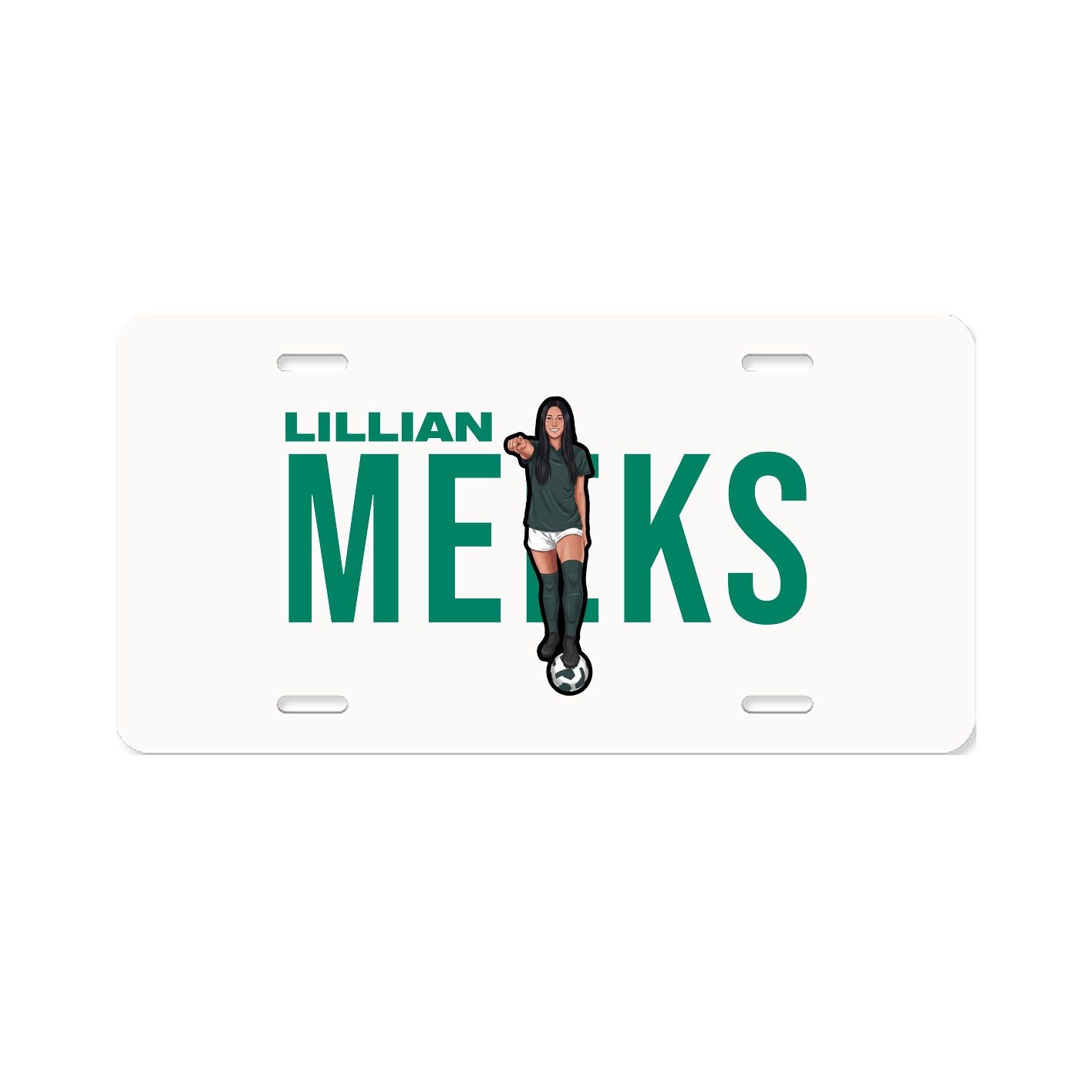 License Plate — Player Name in Classic