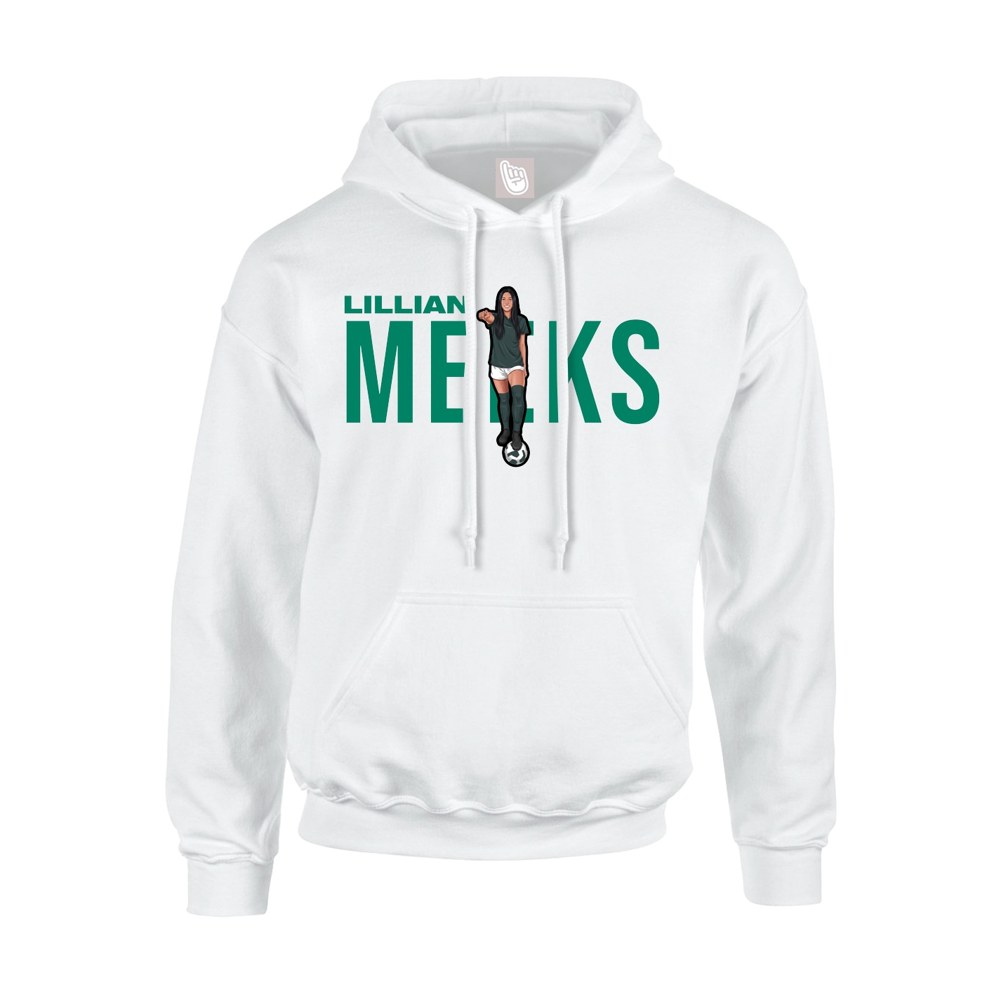 Hoodie — Player Name in White