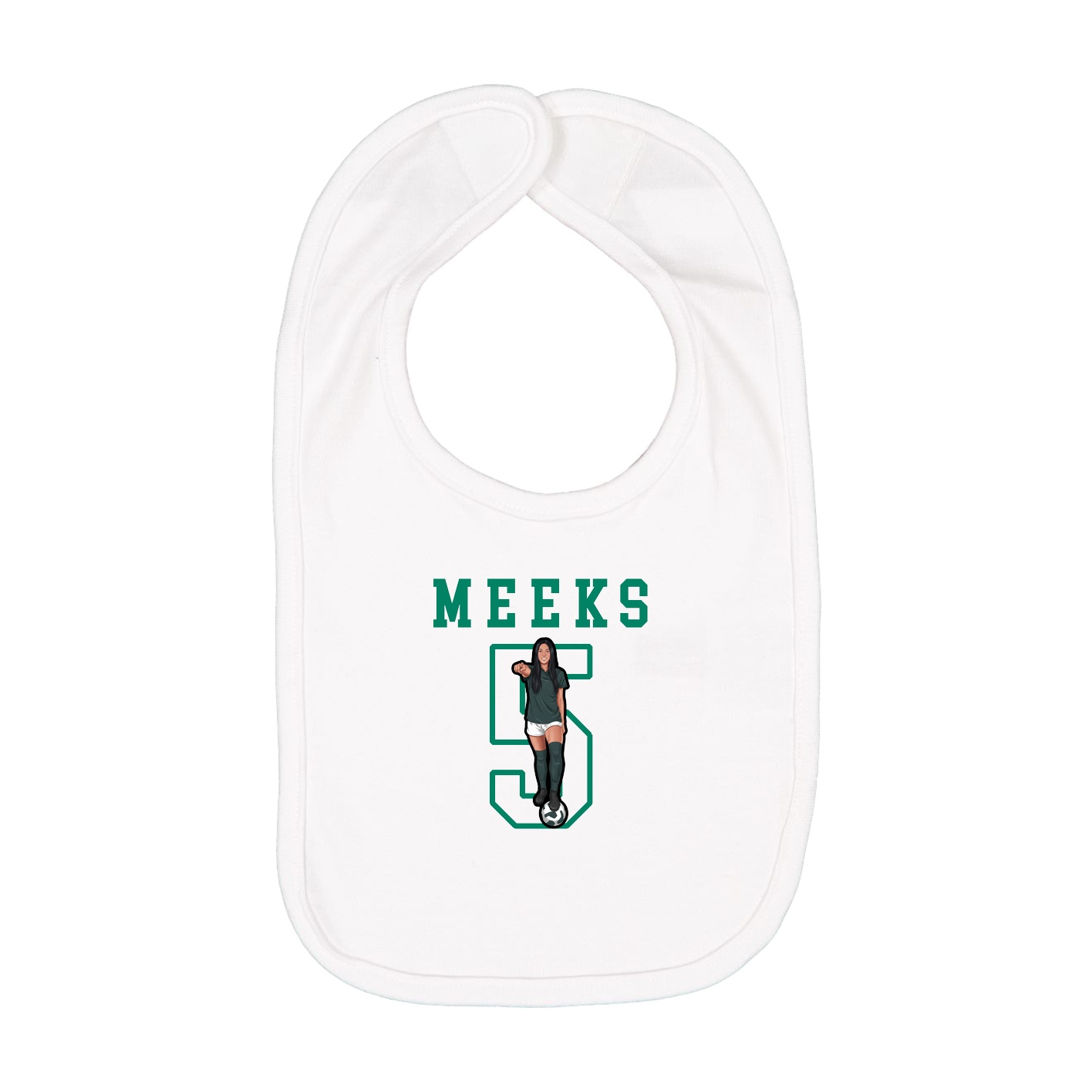 Infant Bib — Shirsey in White