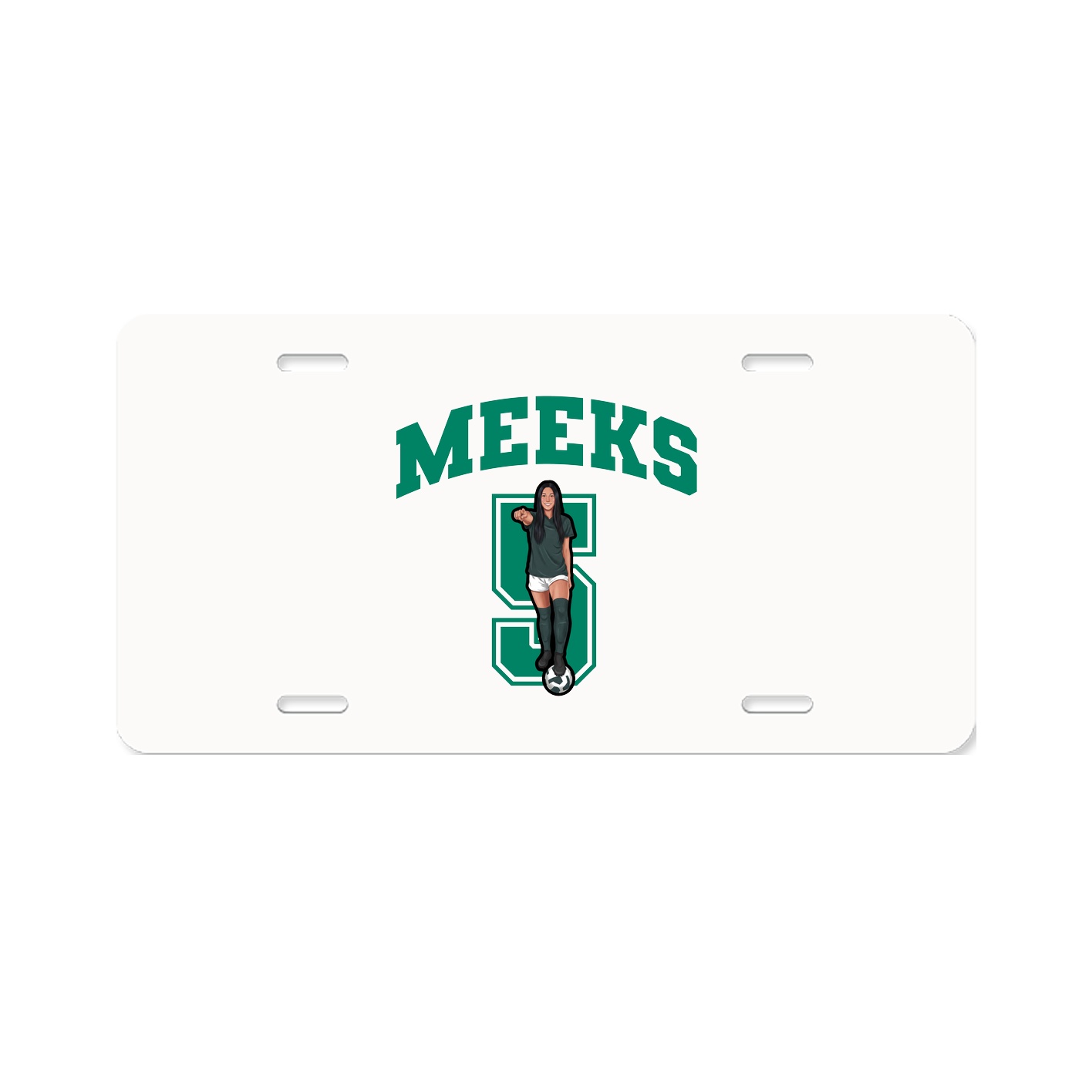 License Plate — Number in Classic