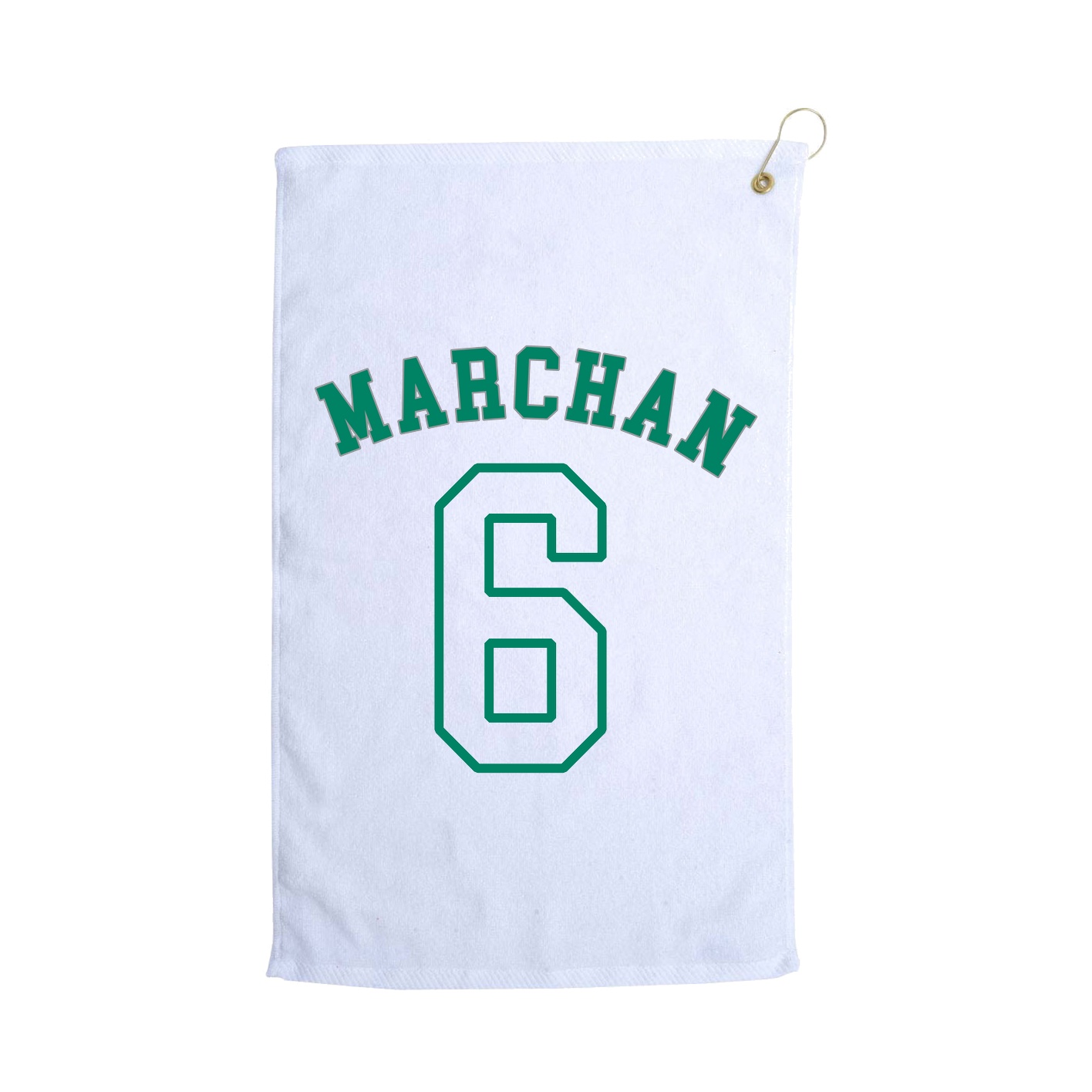 Golf Towel — Shirsey Arch in White