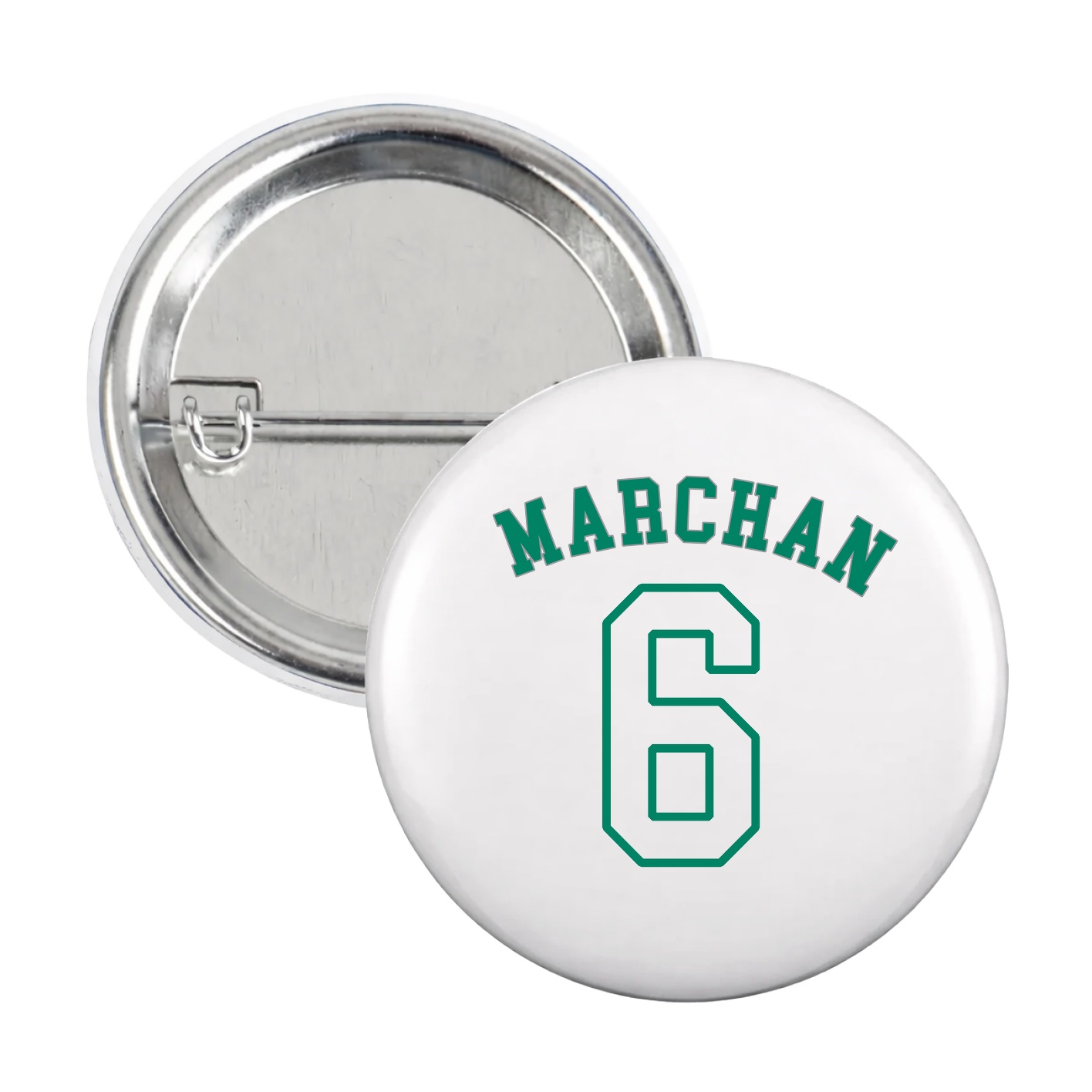 Game Day Button — Shirsey Arch in White