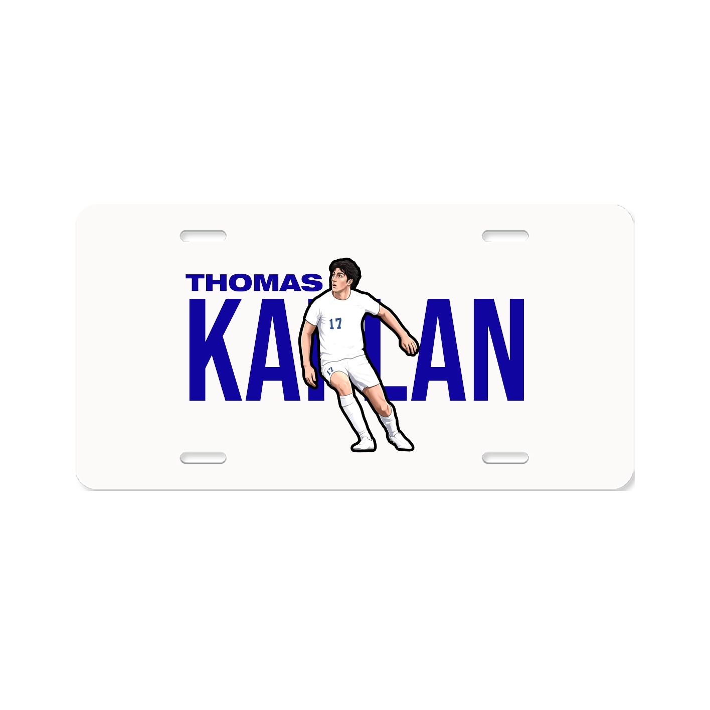 License Plate — Player Name in Classic