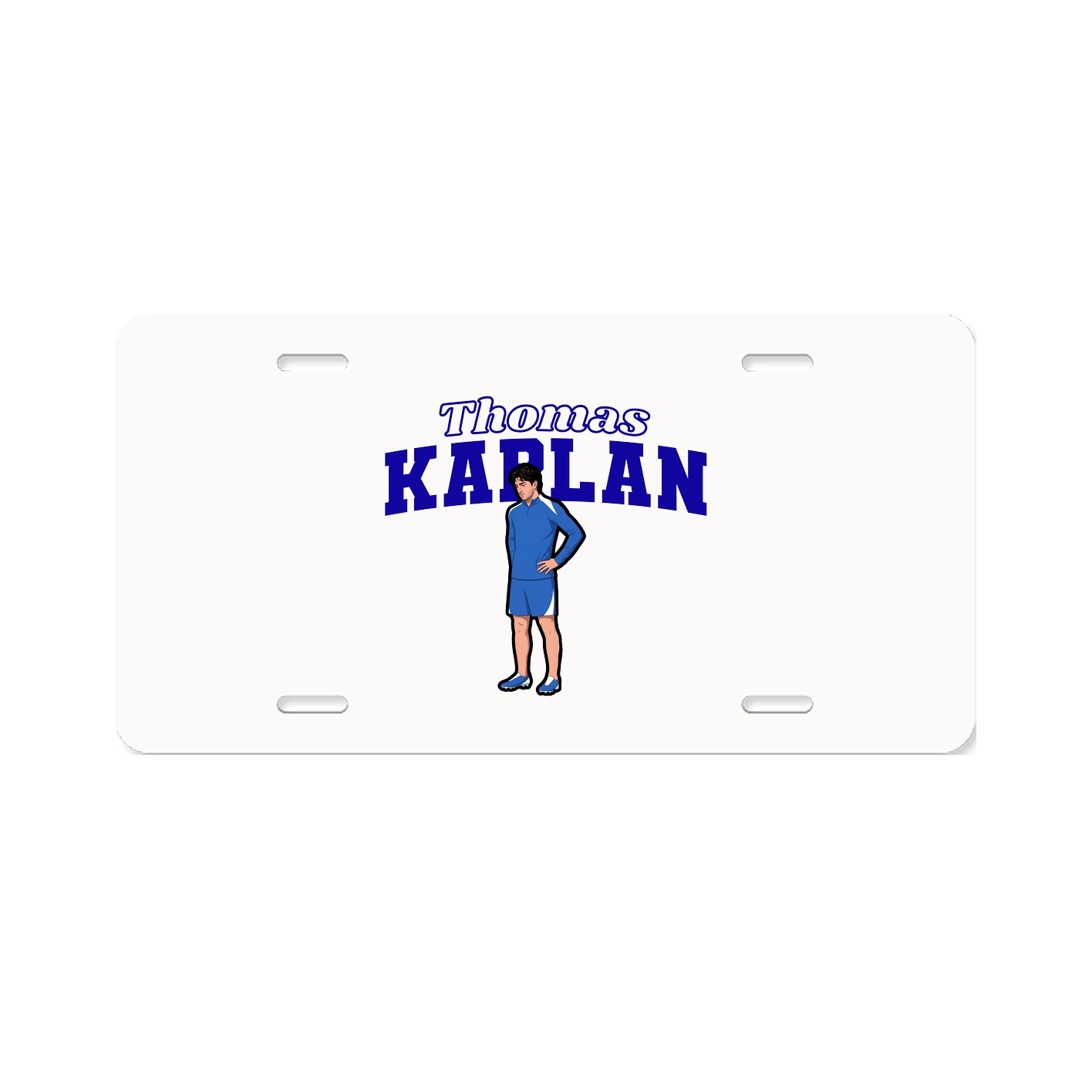 License Plate — Name Arch in Classic