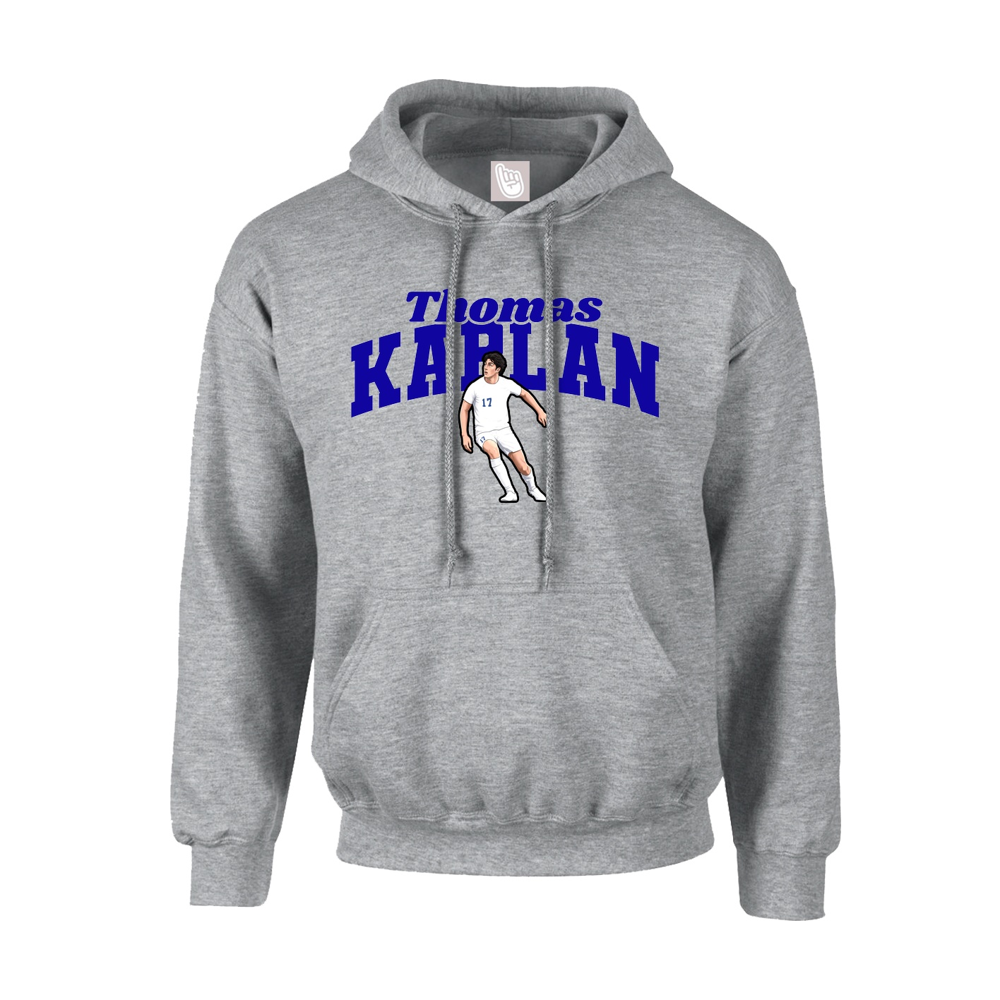 Youth Hoodie — Signature Arch in Grey