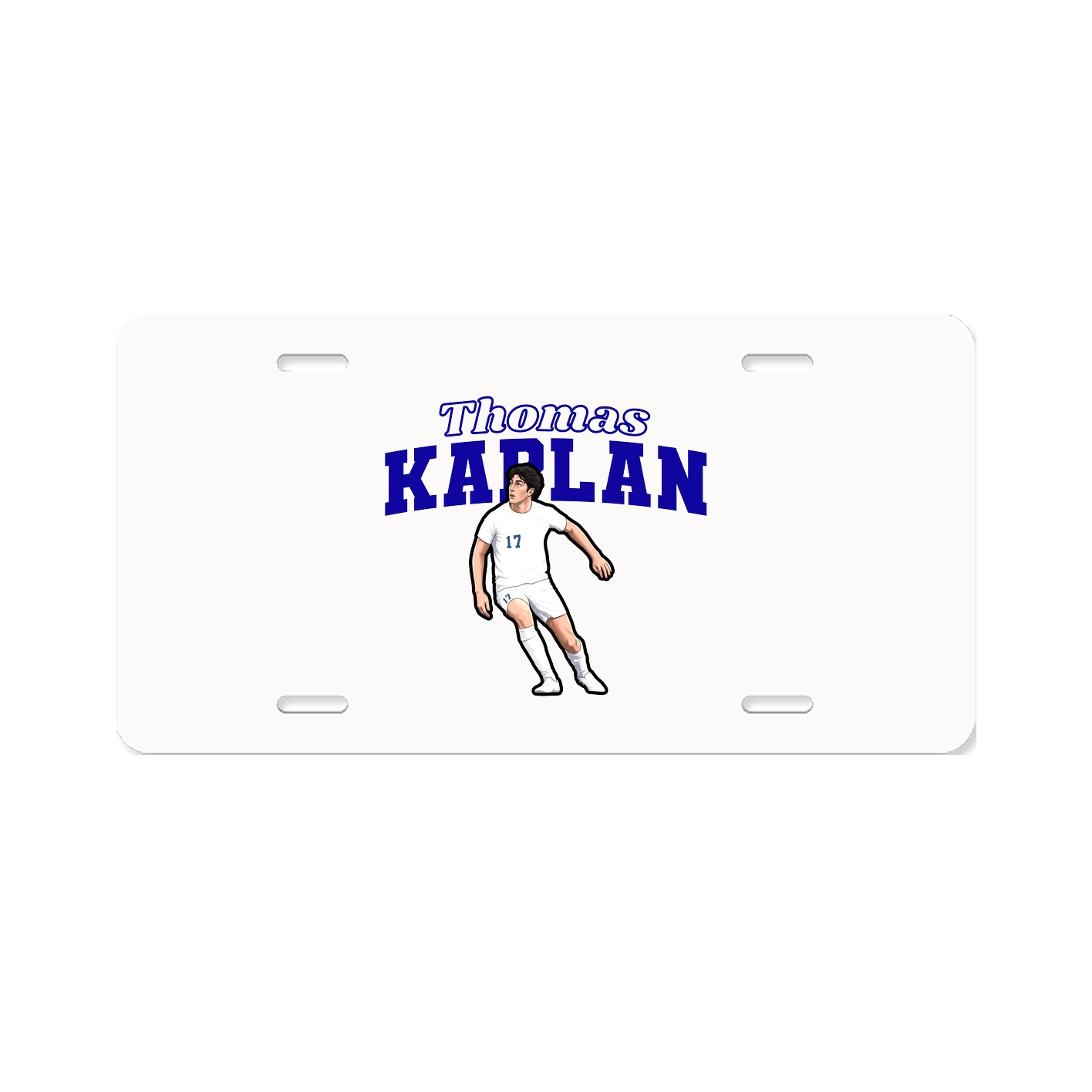 License Plate — Name Arch in Classic