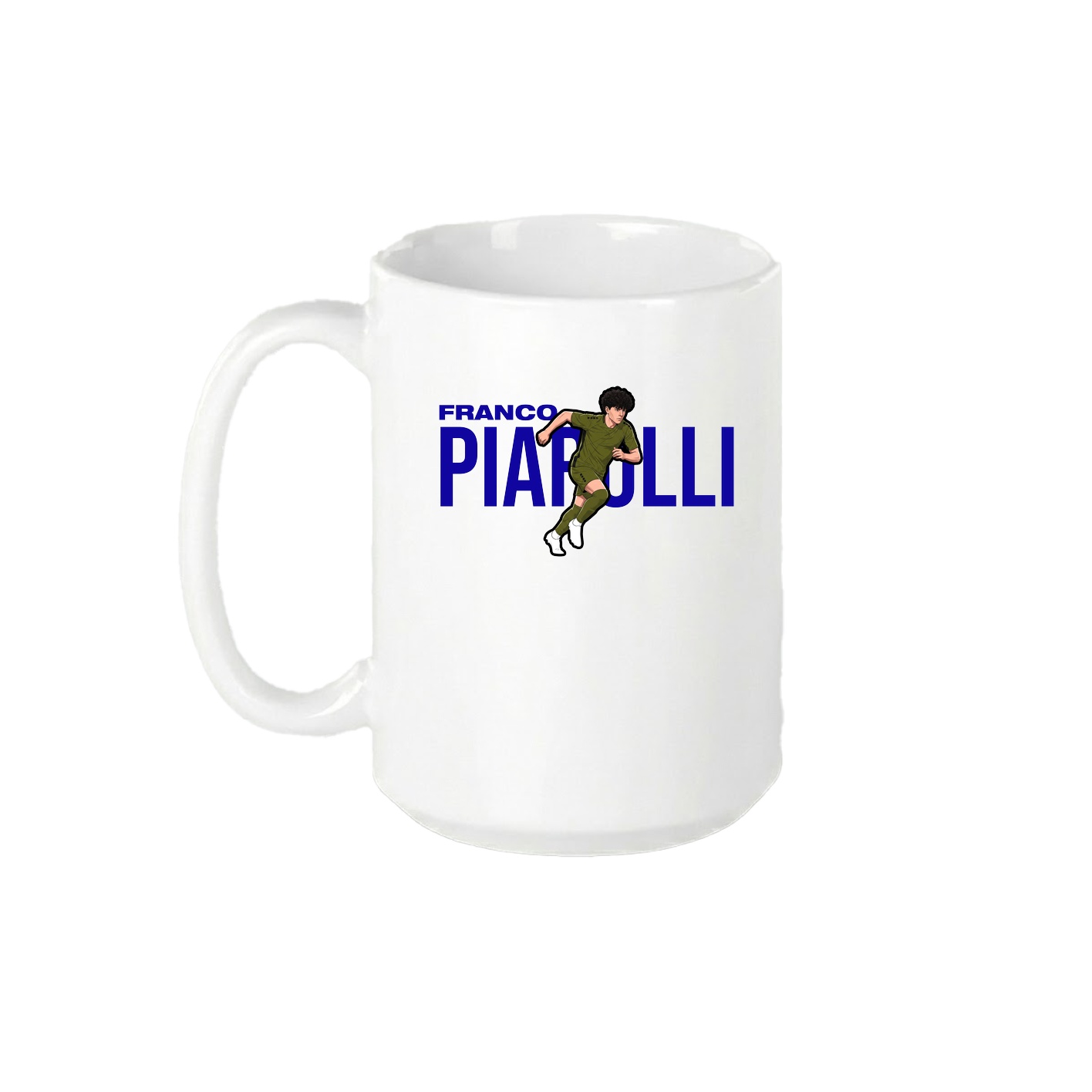 15oz Coffee Mug — Player Name in White