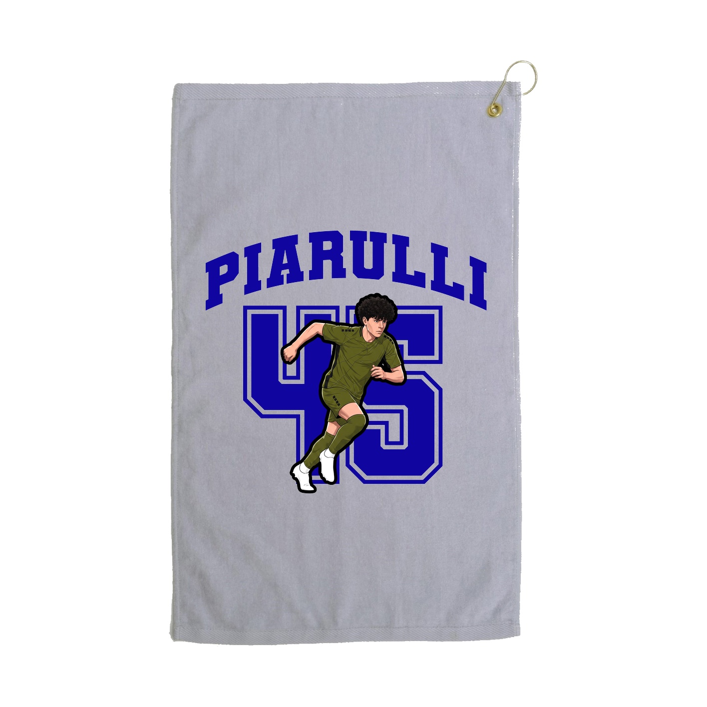 Golf Towel — Number in Grey