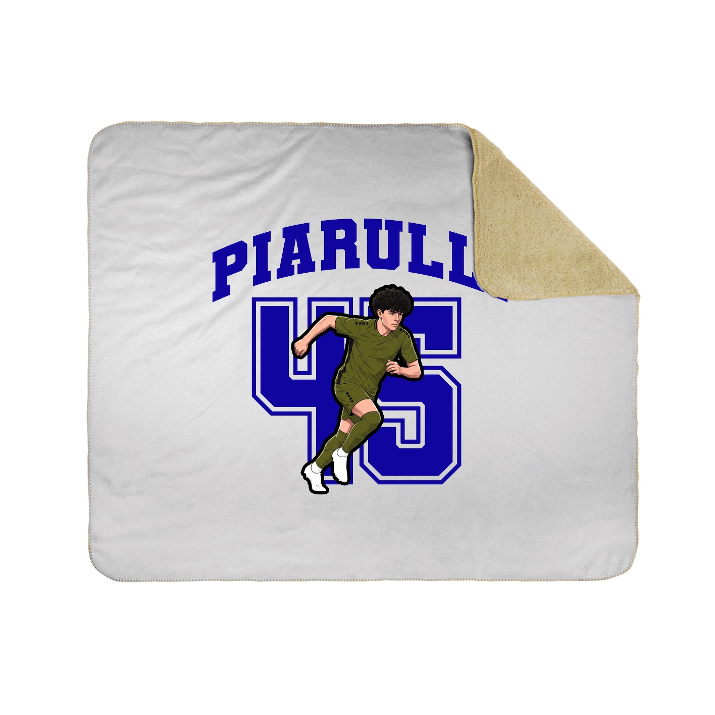 Throw Blanket — Number in White