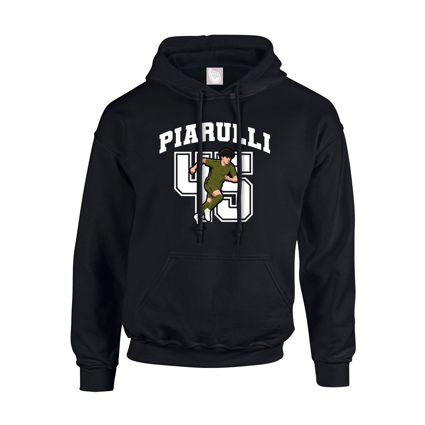 Hoodie — Number in Black