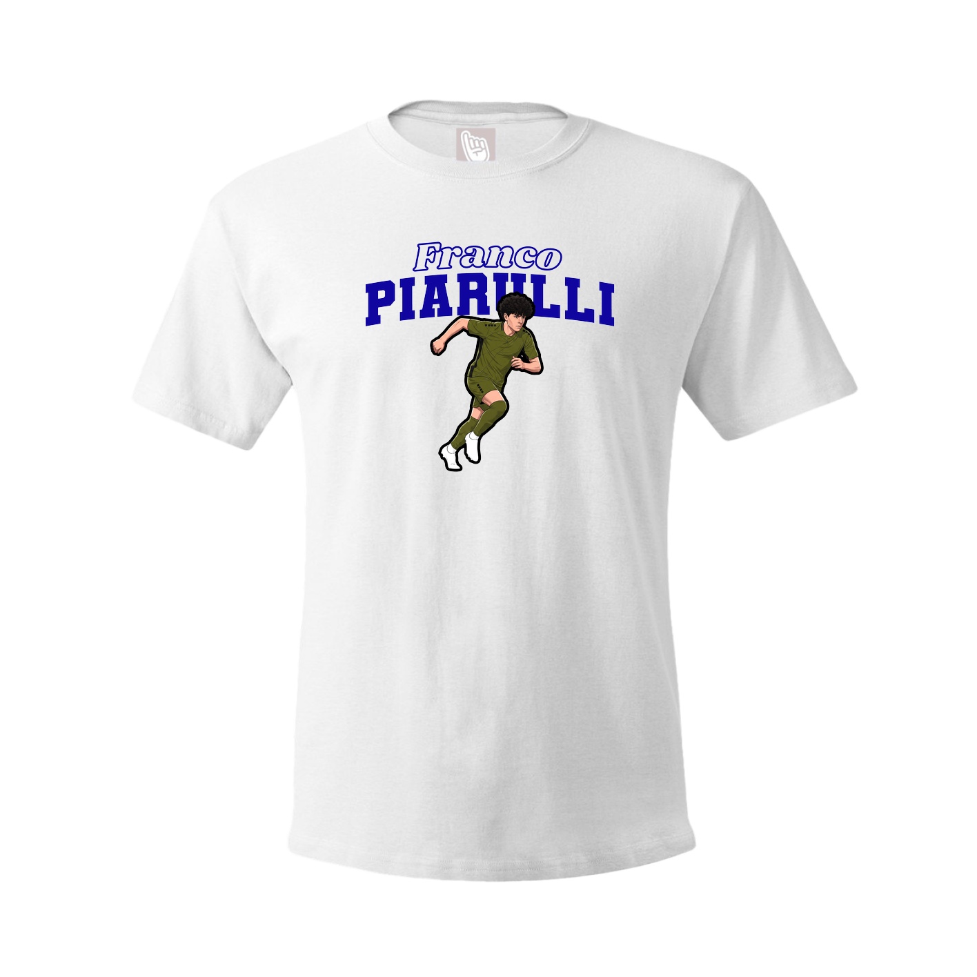 Youth Tee — Name Arch in White