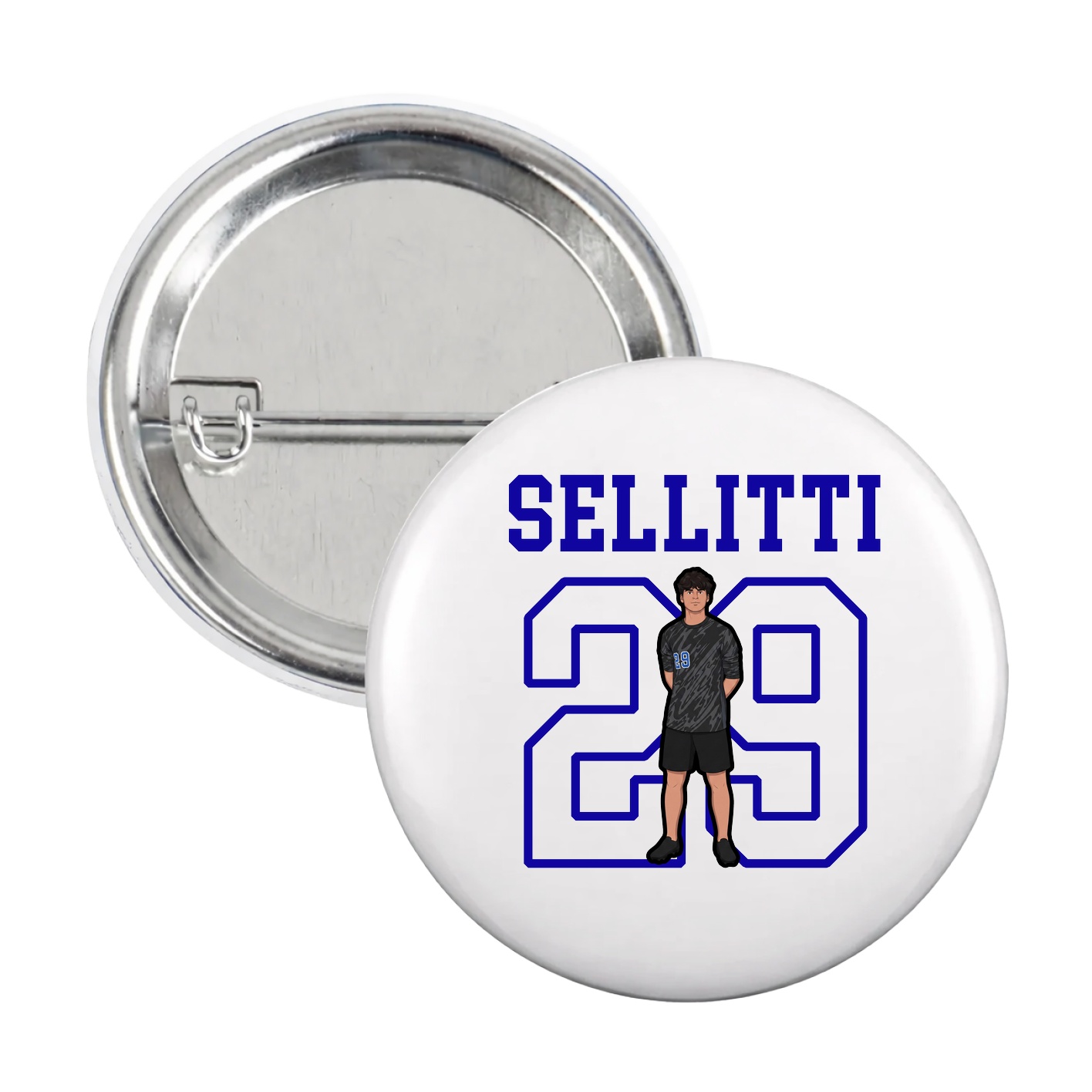 Game Day Button — Shirsey in White